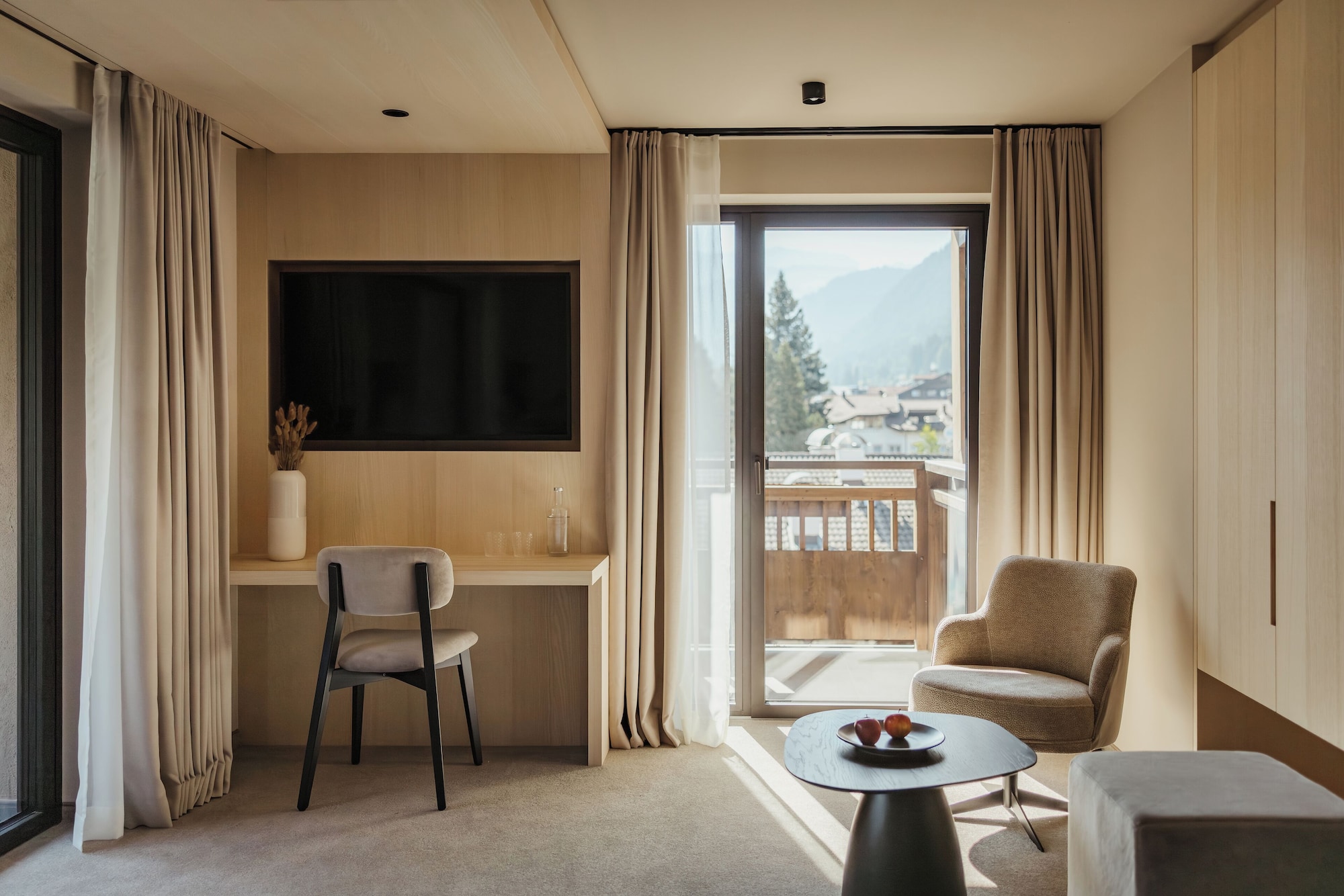 高级双人房，山景