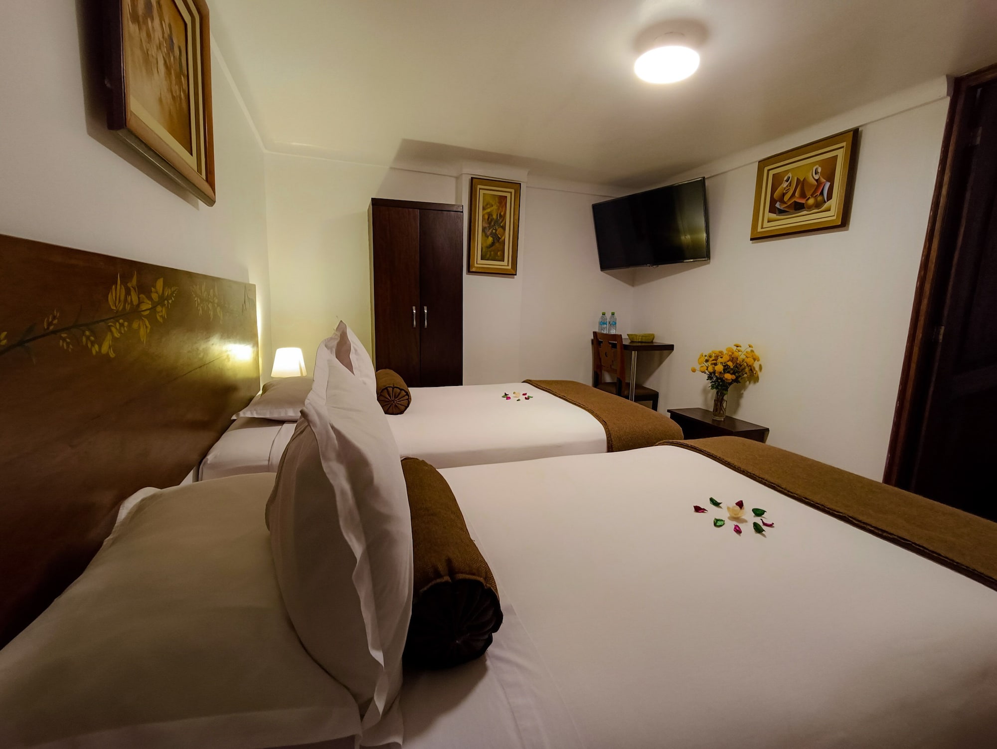 高级双人房， 2 张单人床