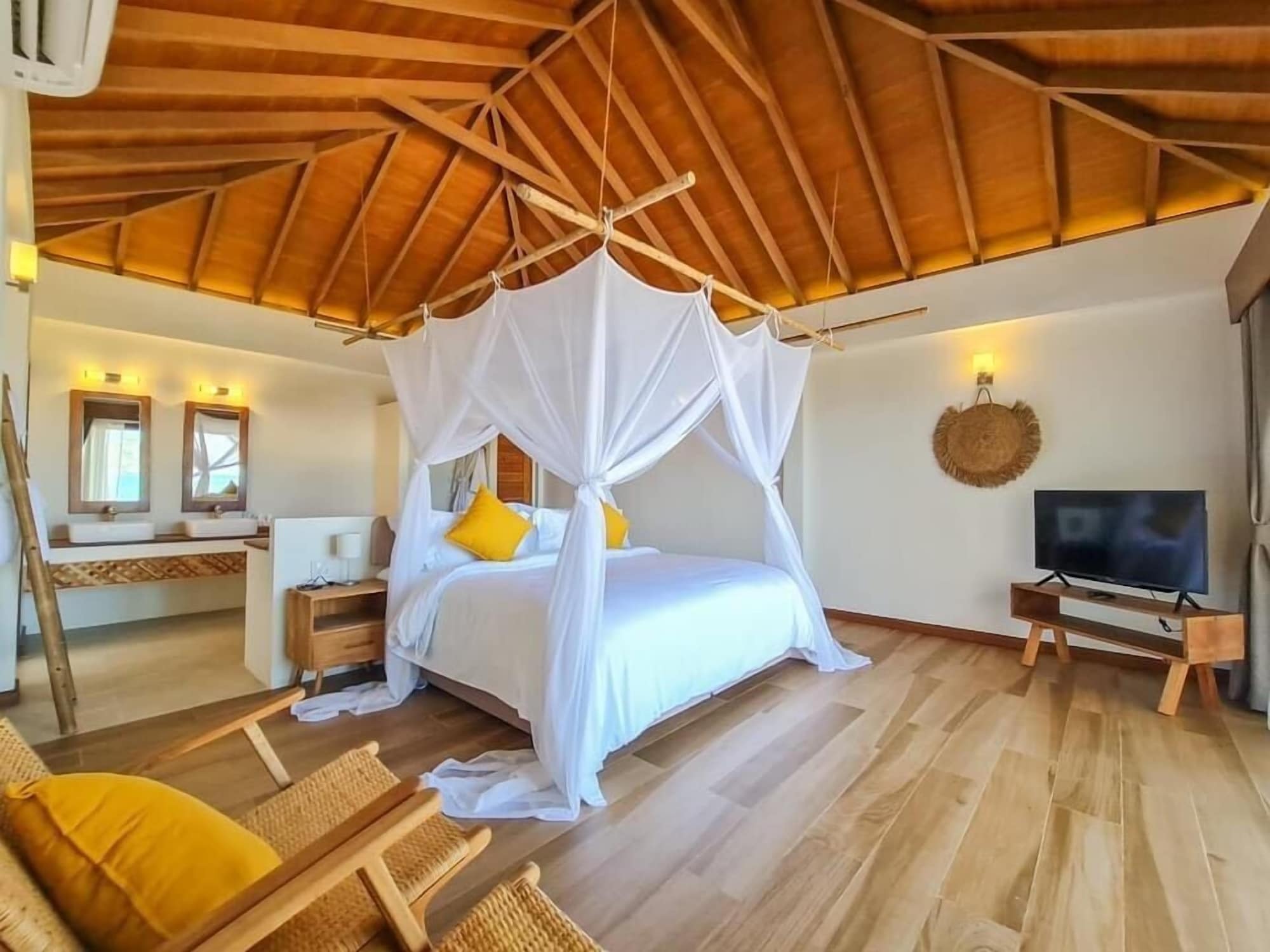 高级别墅， 阳台， 海景