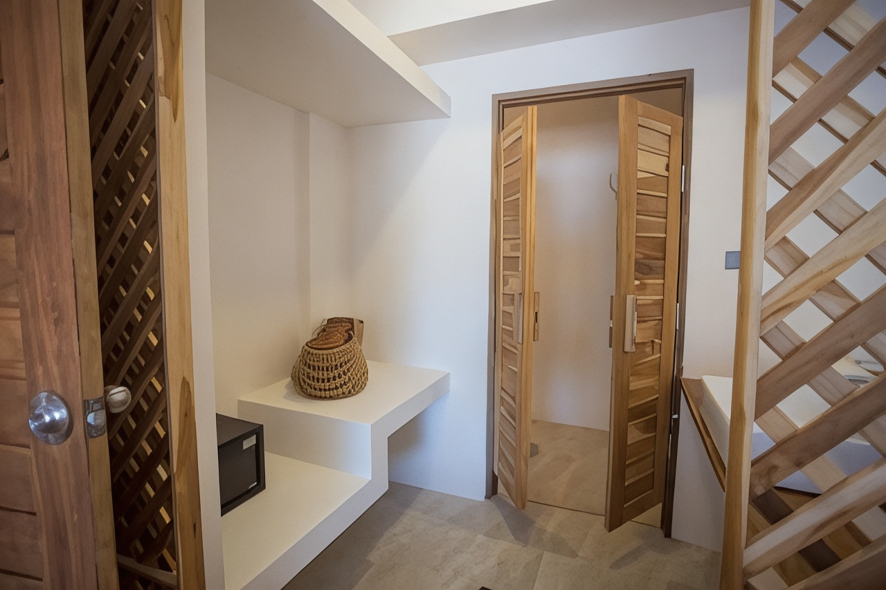 带阳台和海景的豪华双人房