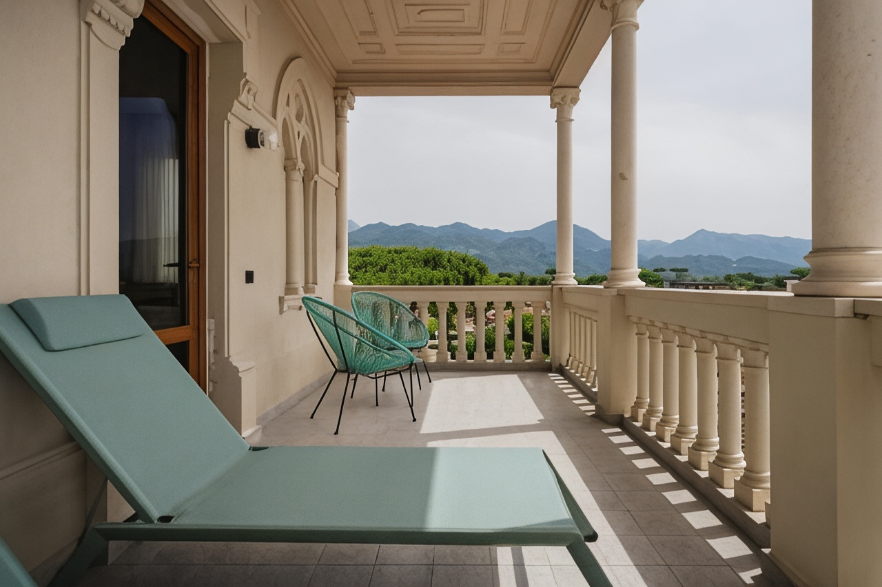 带阳台的小型套房