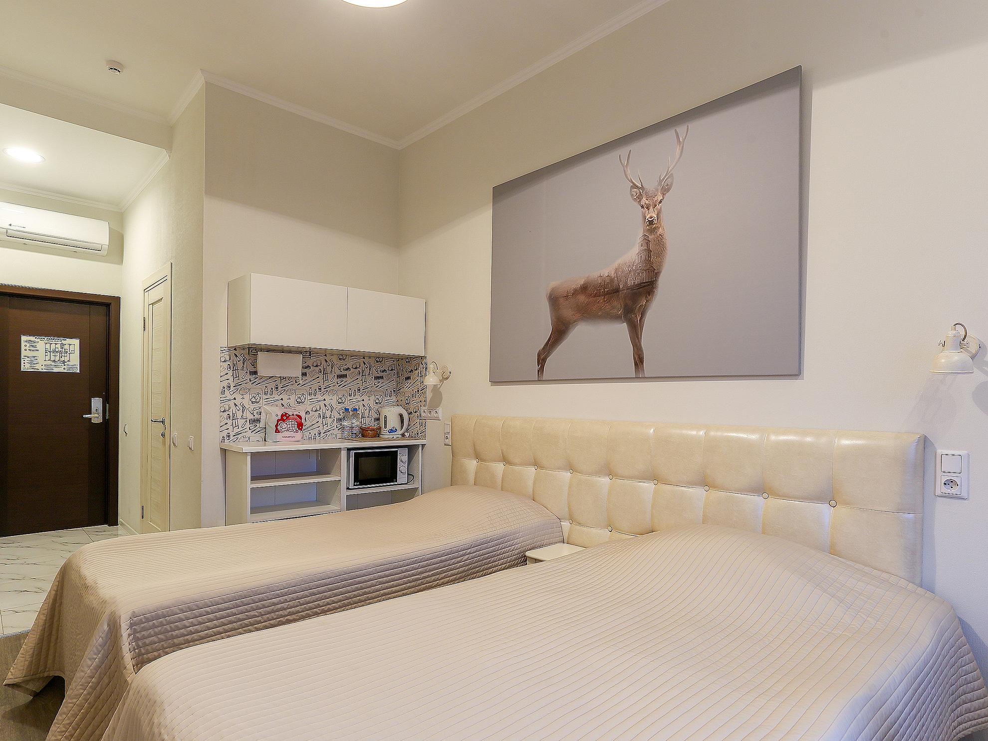 高级一室公寓双人或双床间