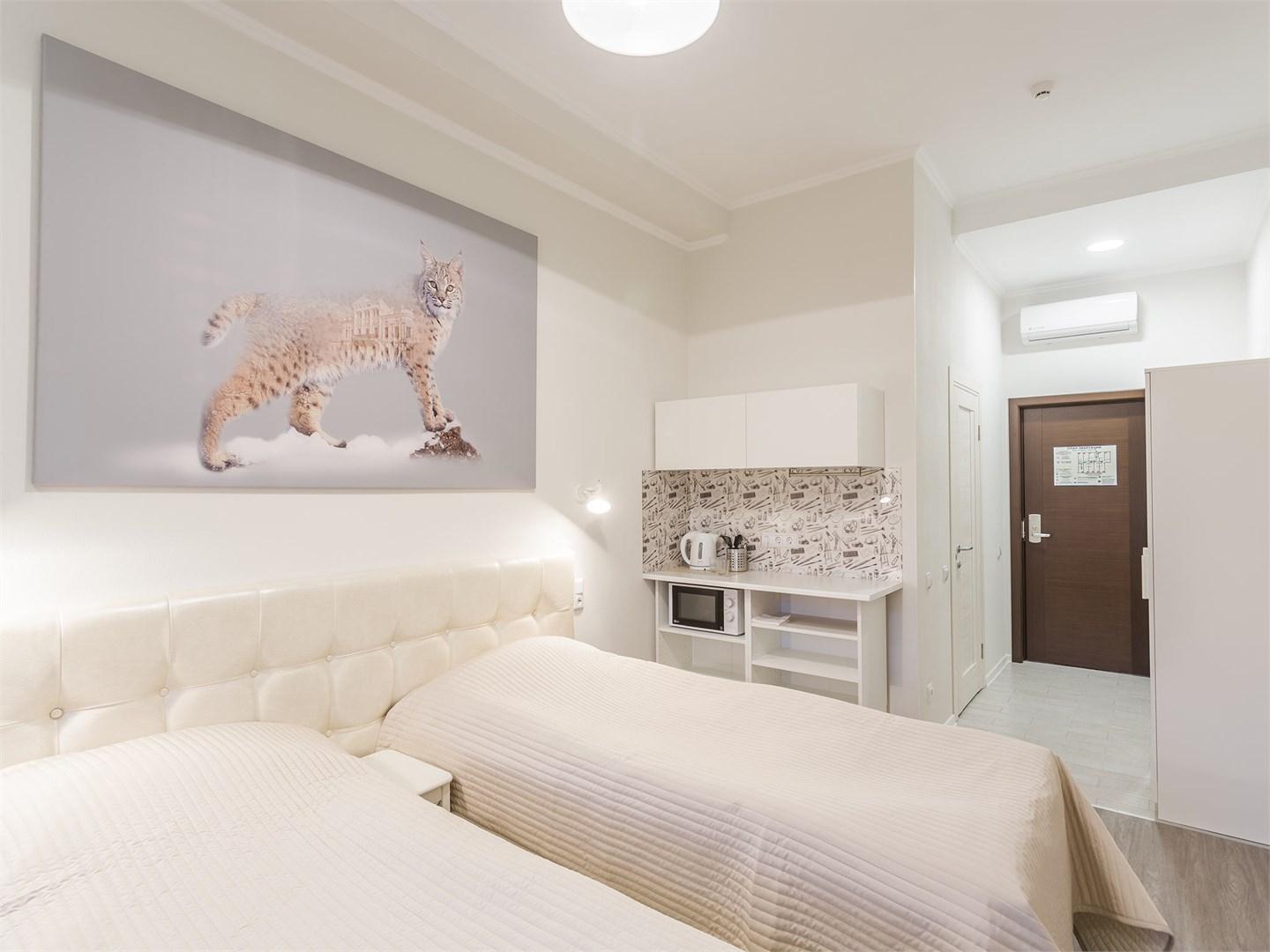 一室双人间或双床间