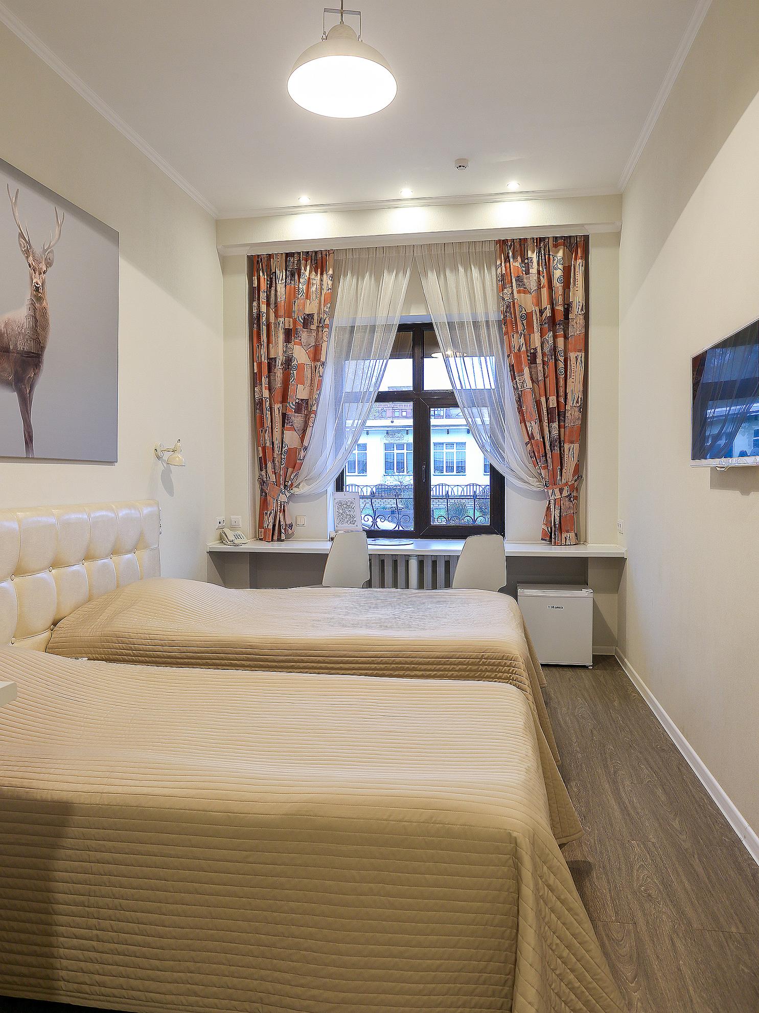 高级一室公寓双人或双床间