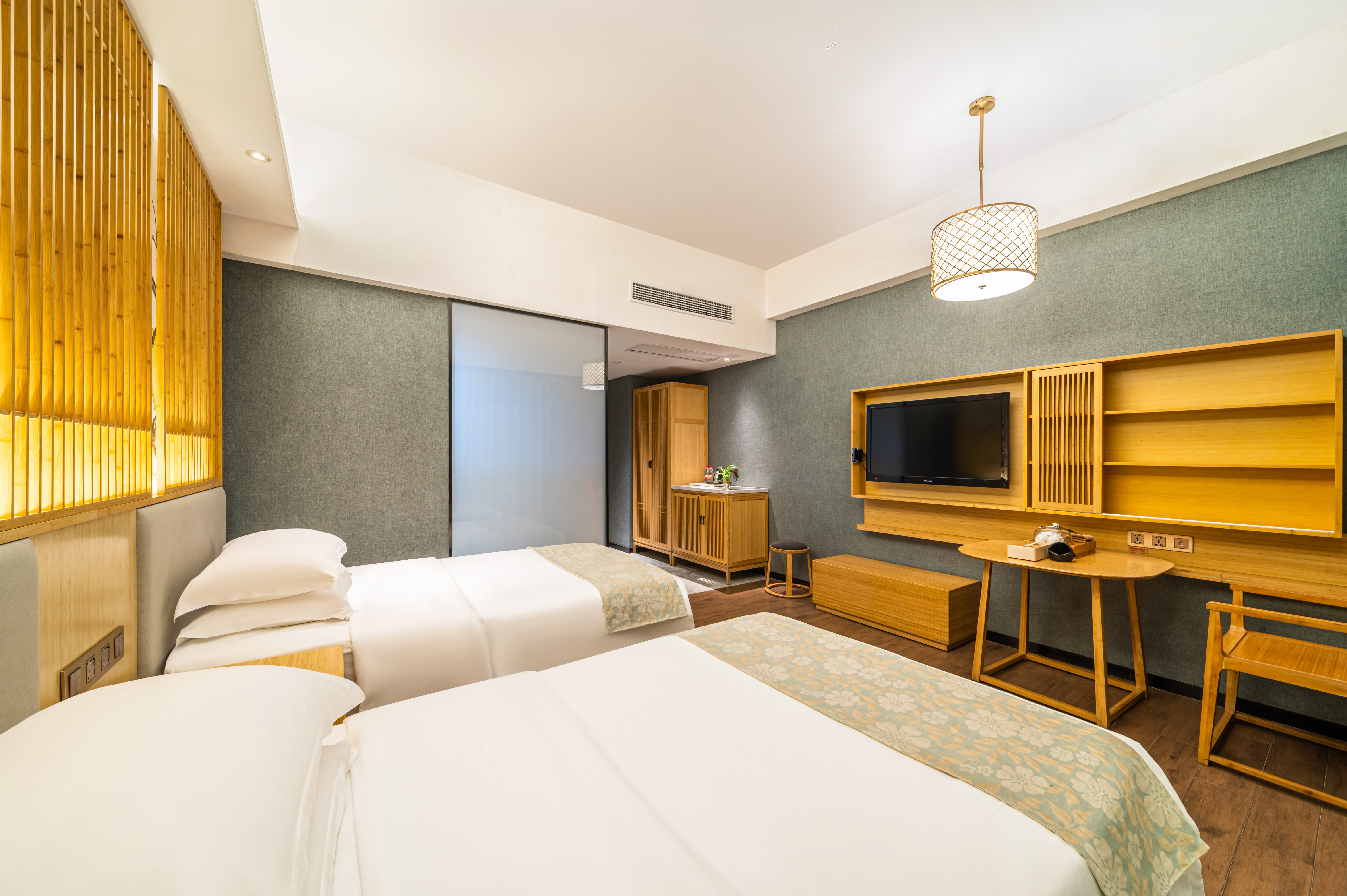 Meiyuan Hotel瑞竹双床房（无窗）