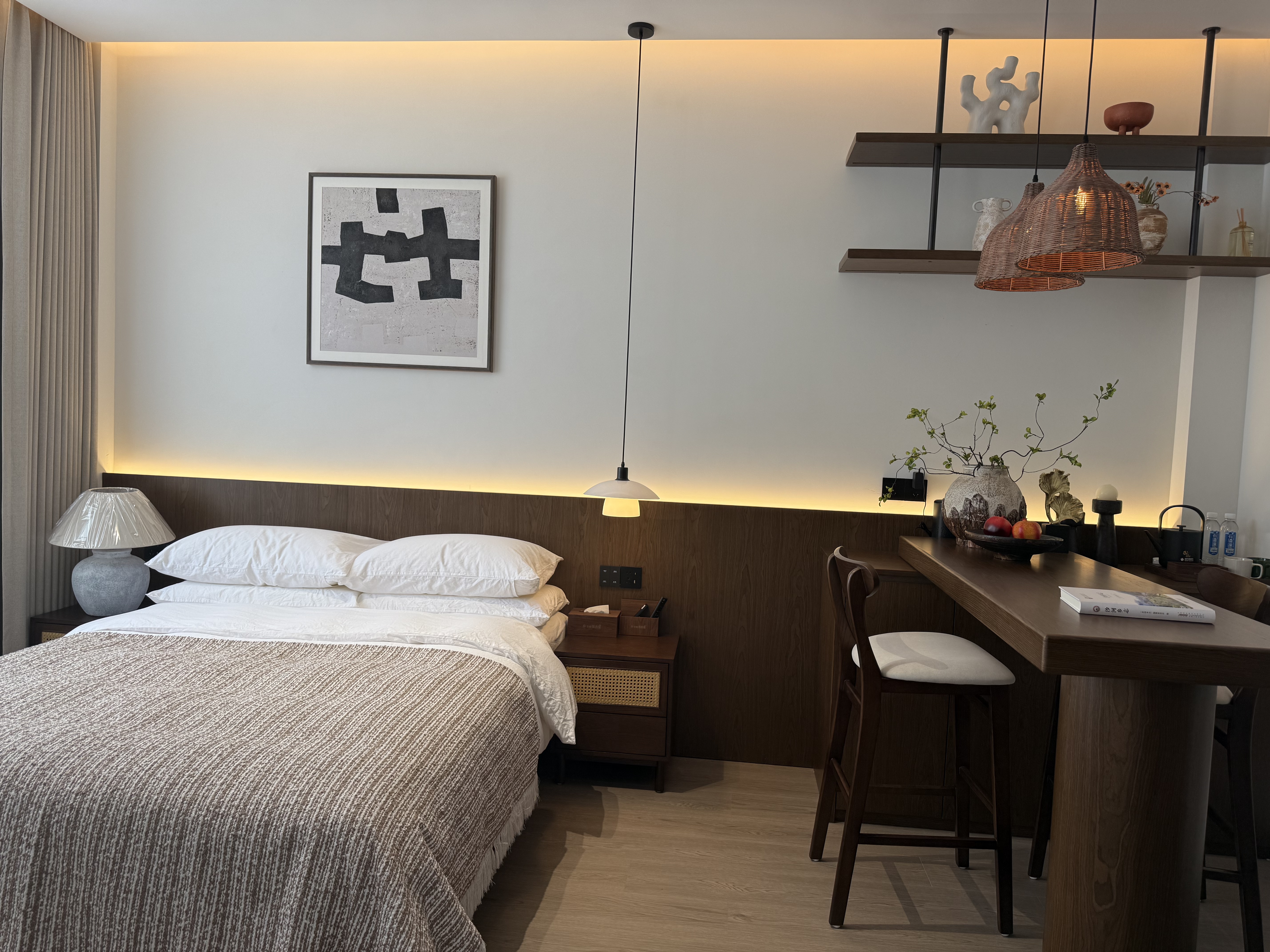 枝月·【温馨亲子房】全屋智能、一大一小大床房