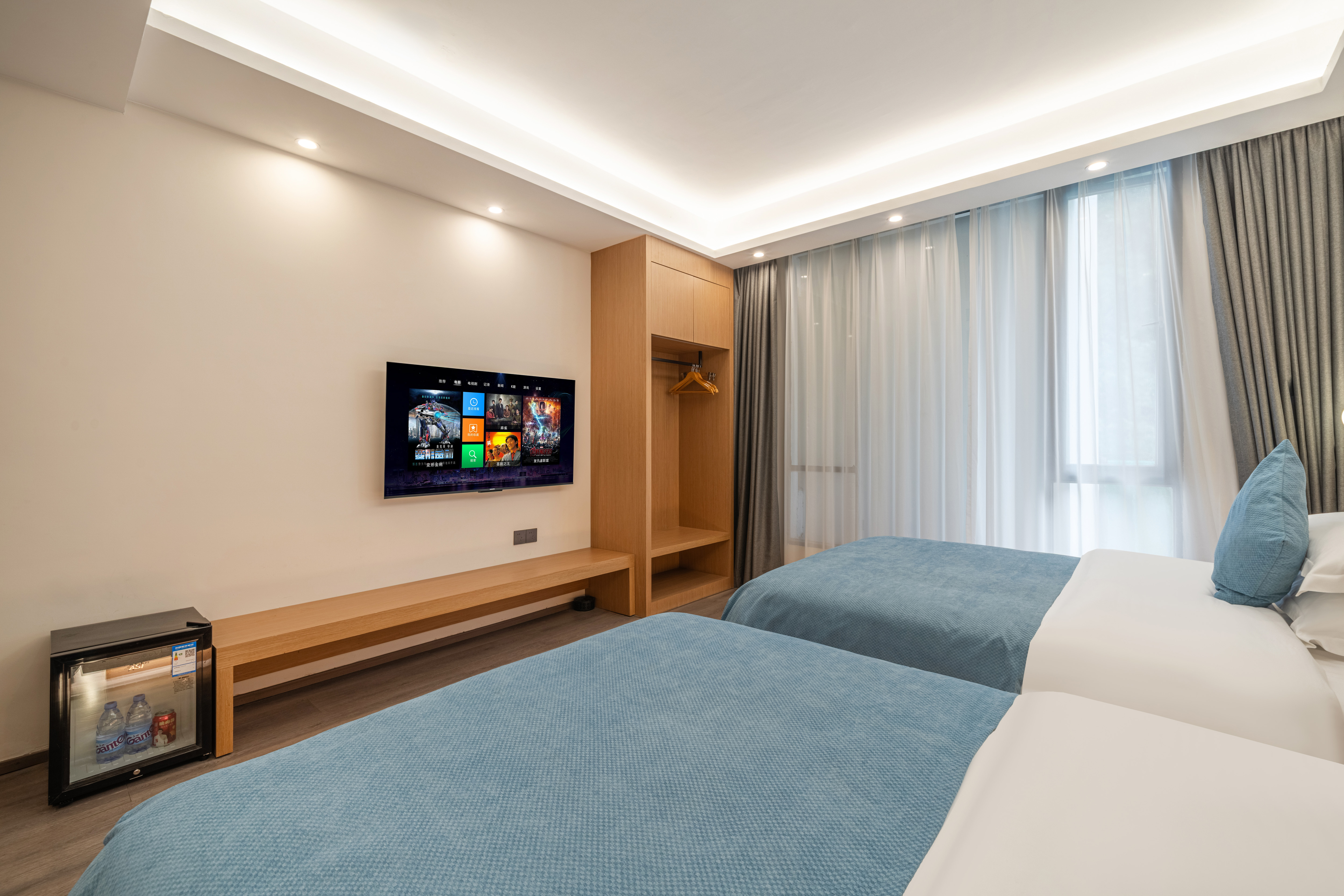 豪华双床房『小冰箱+新风系统』