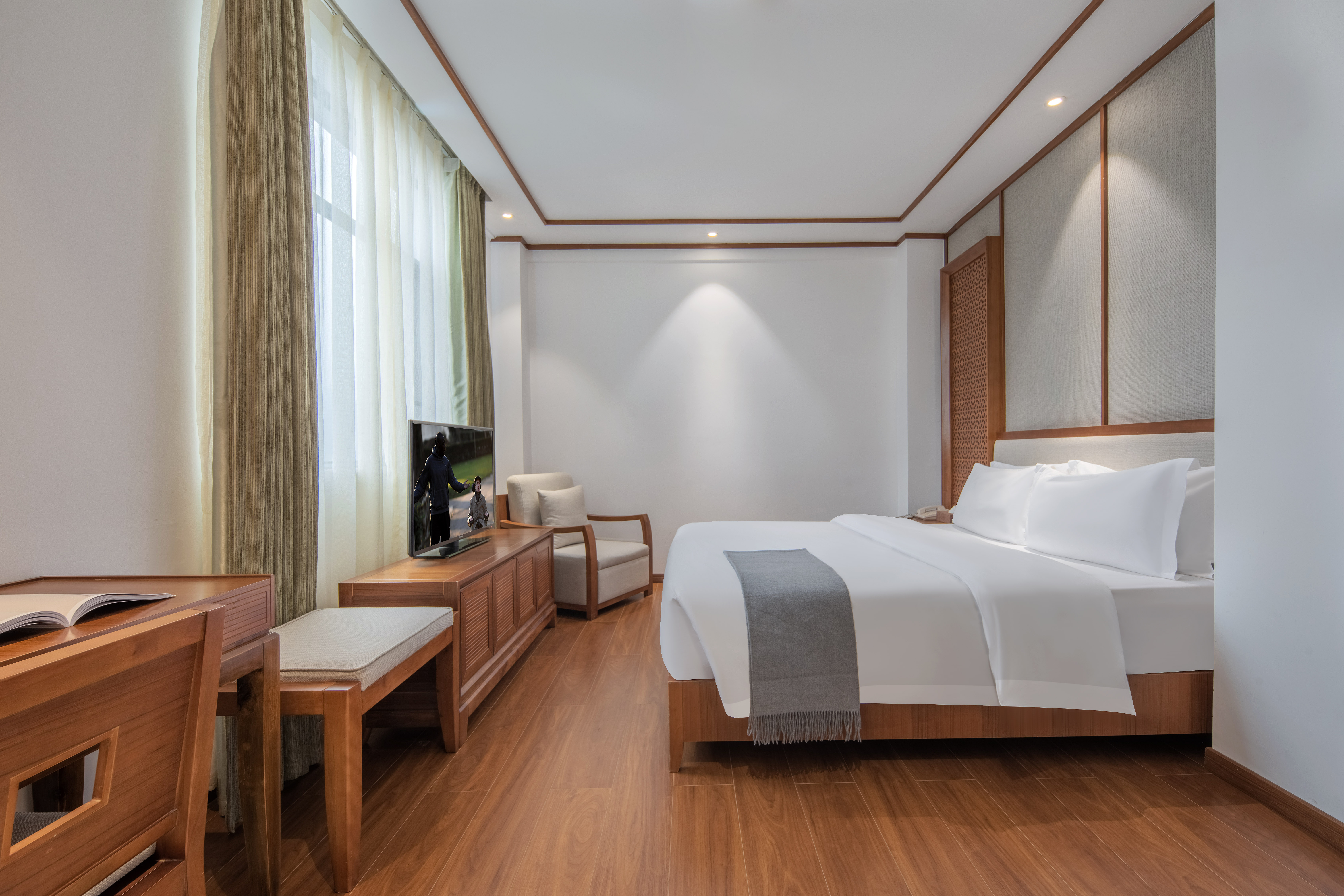 Tun Xi City-View Double Bed Room With Zero Pressure Mattress