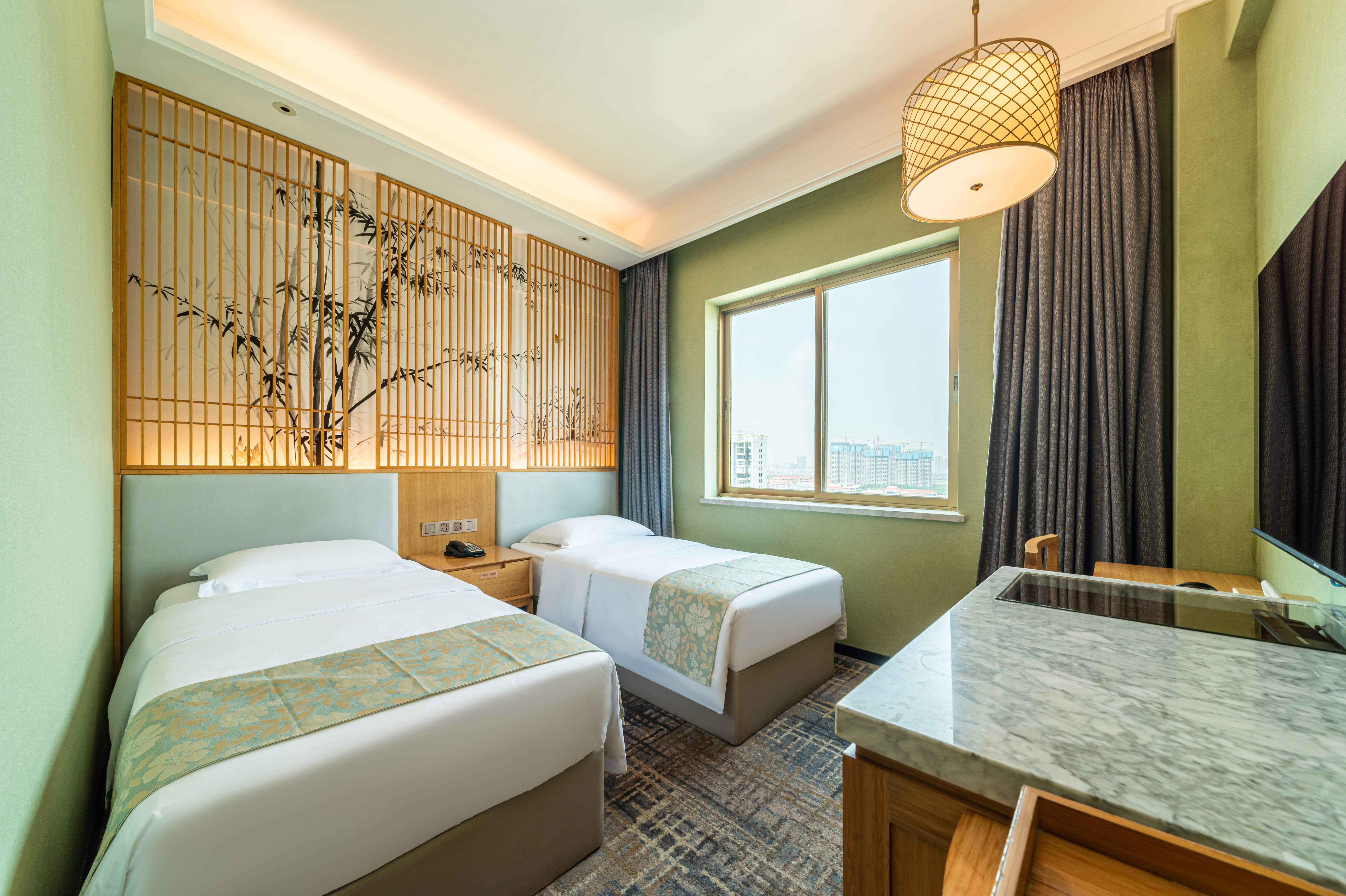 Meiyuan Hotel精致悦竹双床房