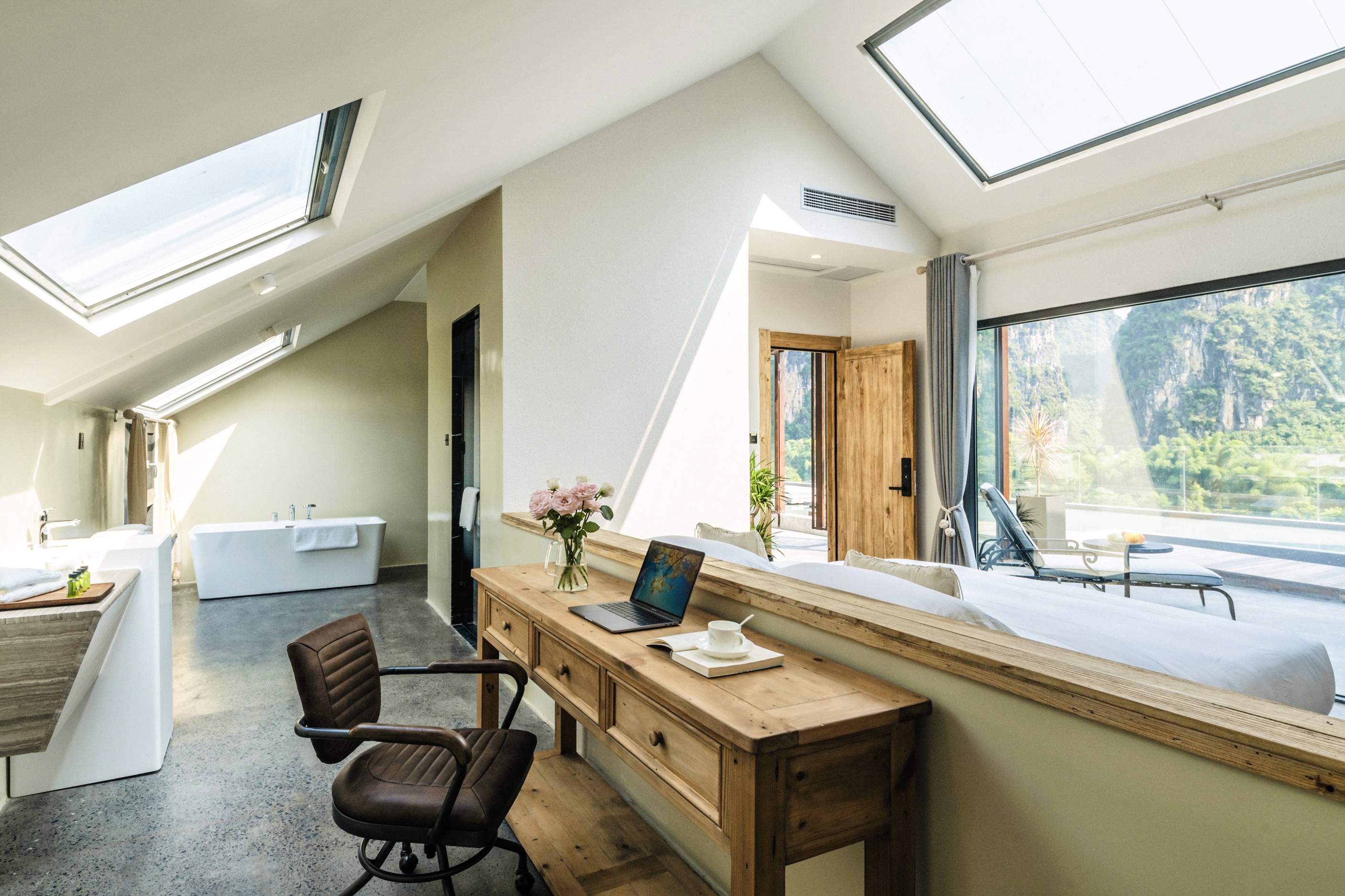 溯隱·星空全景套房+山水倒影景觀池+雙臥雙衞浴+茶室