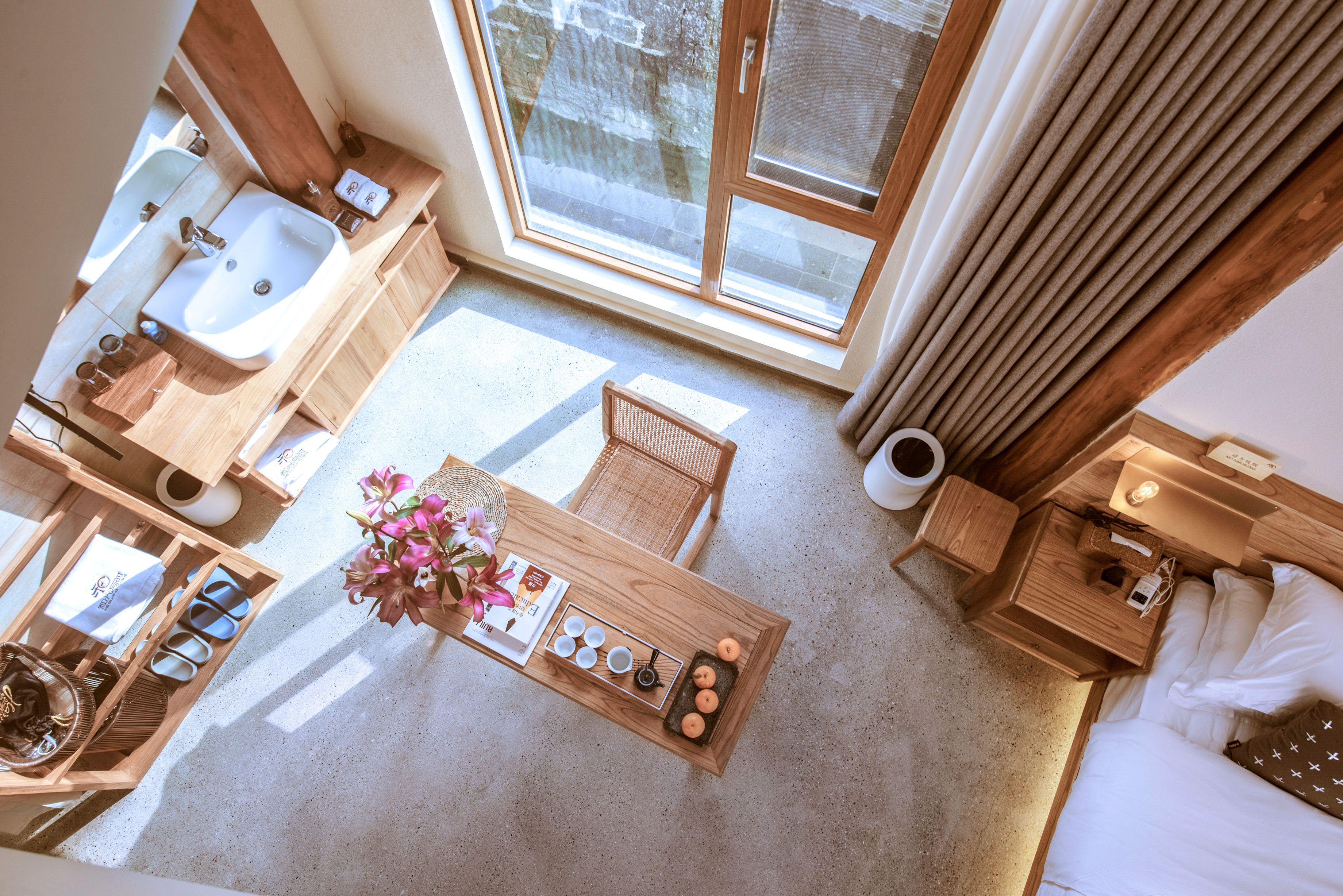 光昇·雲漫朝霞複式親子房「LOFT·金可兒舒睡床墊·電熱毛巾架·恆温花灑·原木傢俱」