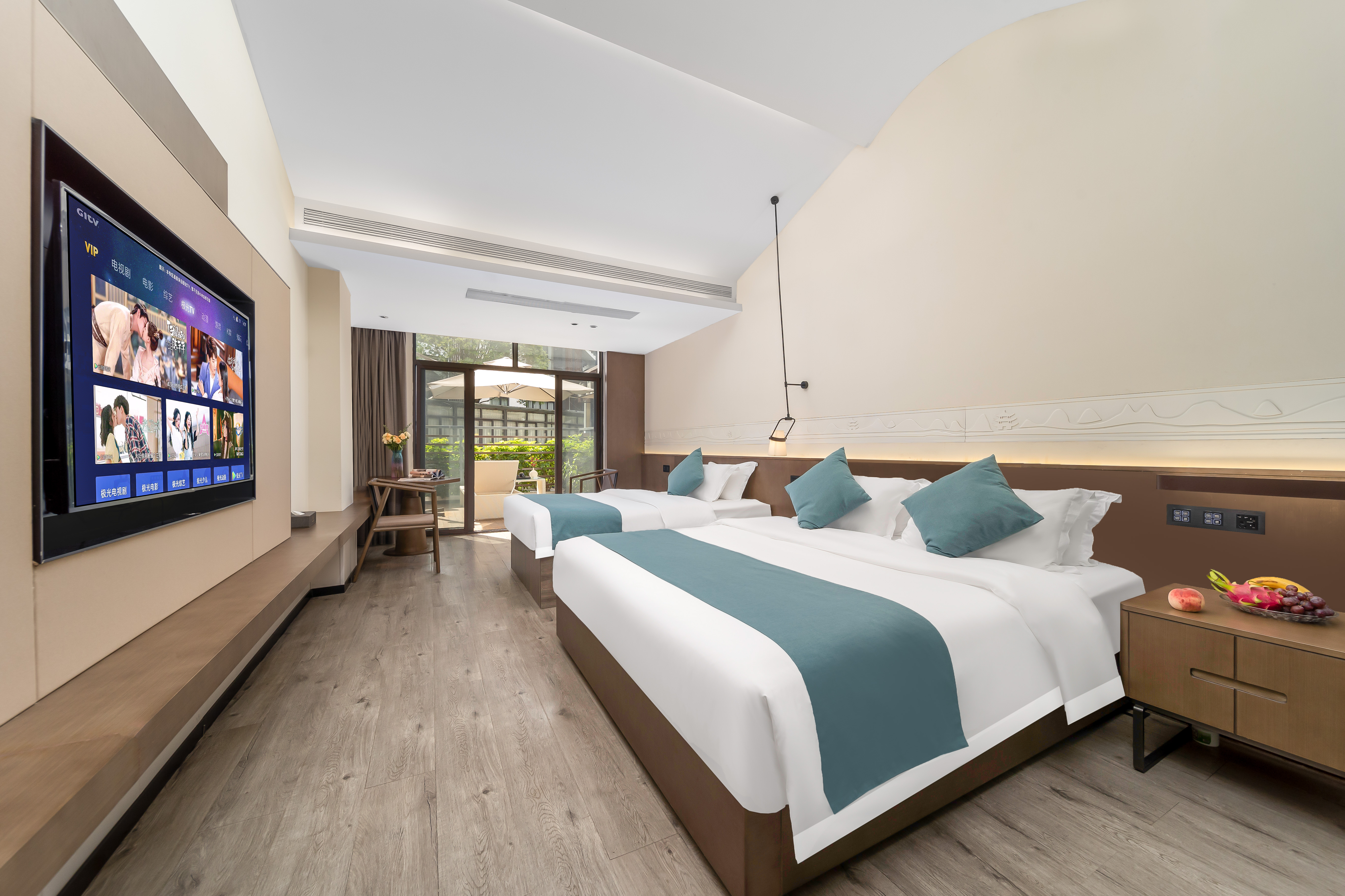 四口之家·双大床房 | 独立庭院+大浴缸+慕思床垫