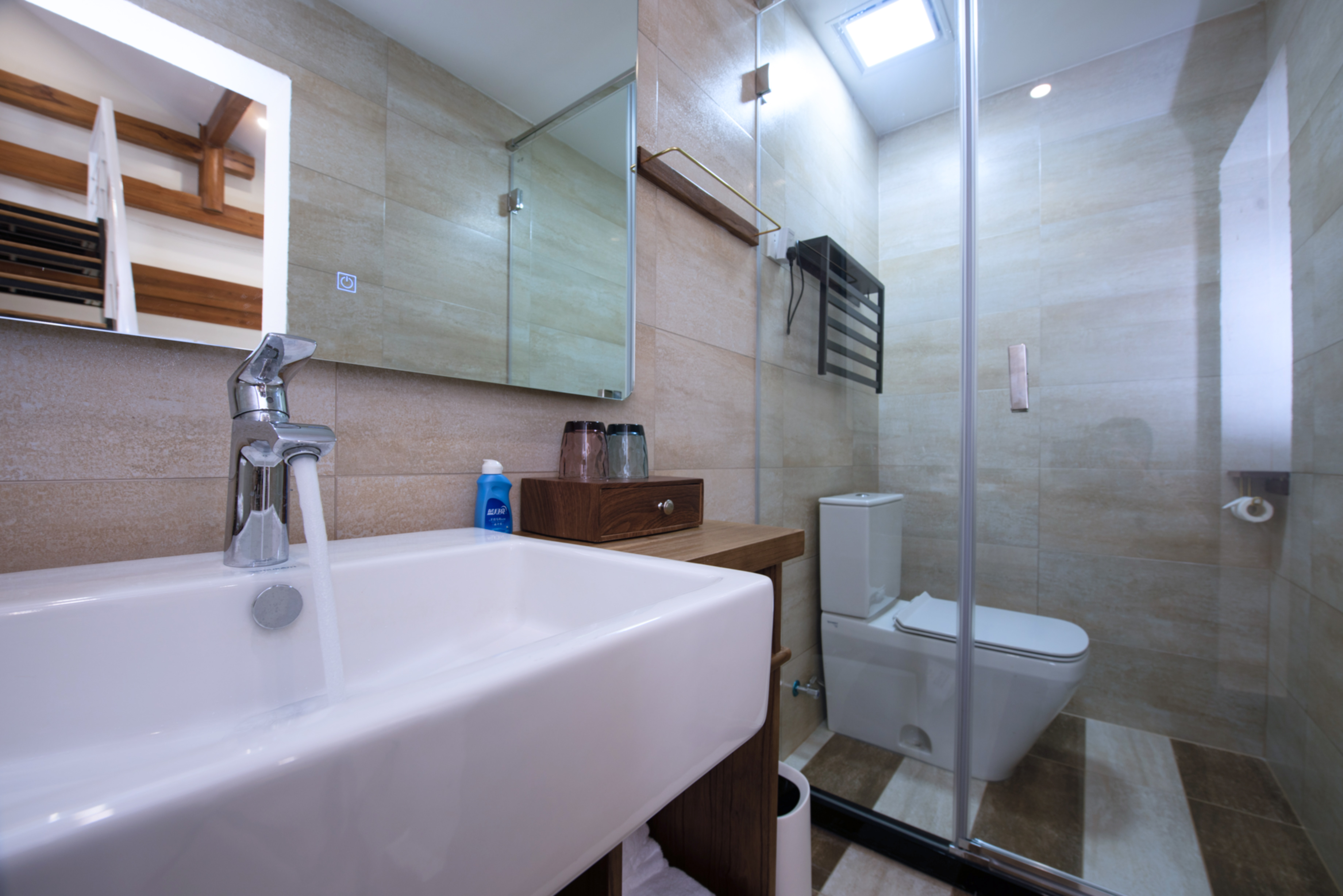 陶裏·悠然若夢複式親子房「LOFT·金可兒舒睡床墊·電熱毛巾架·恆温花灑·原木傢俱」