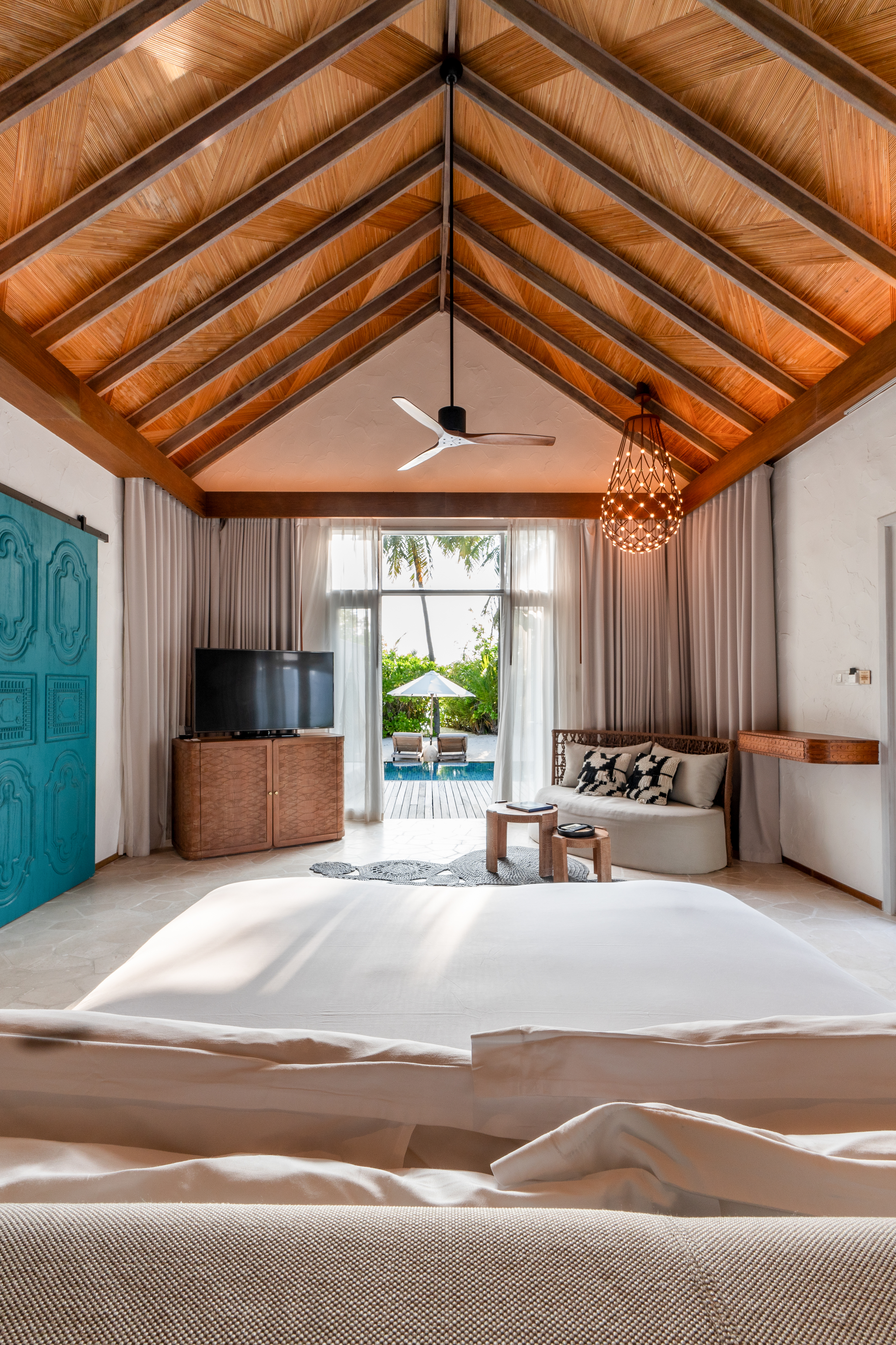 海滩日落两卧室别墅 - 带泳池