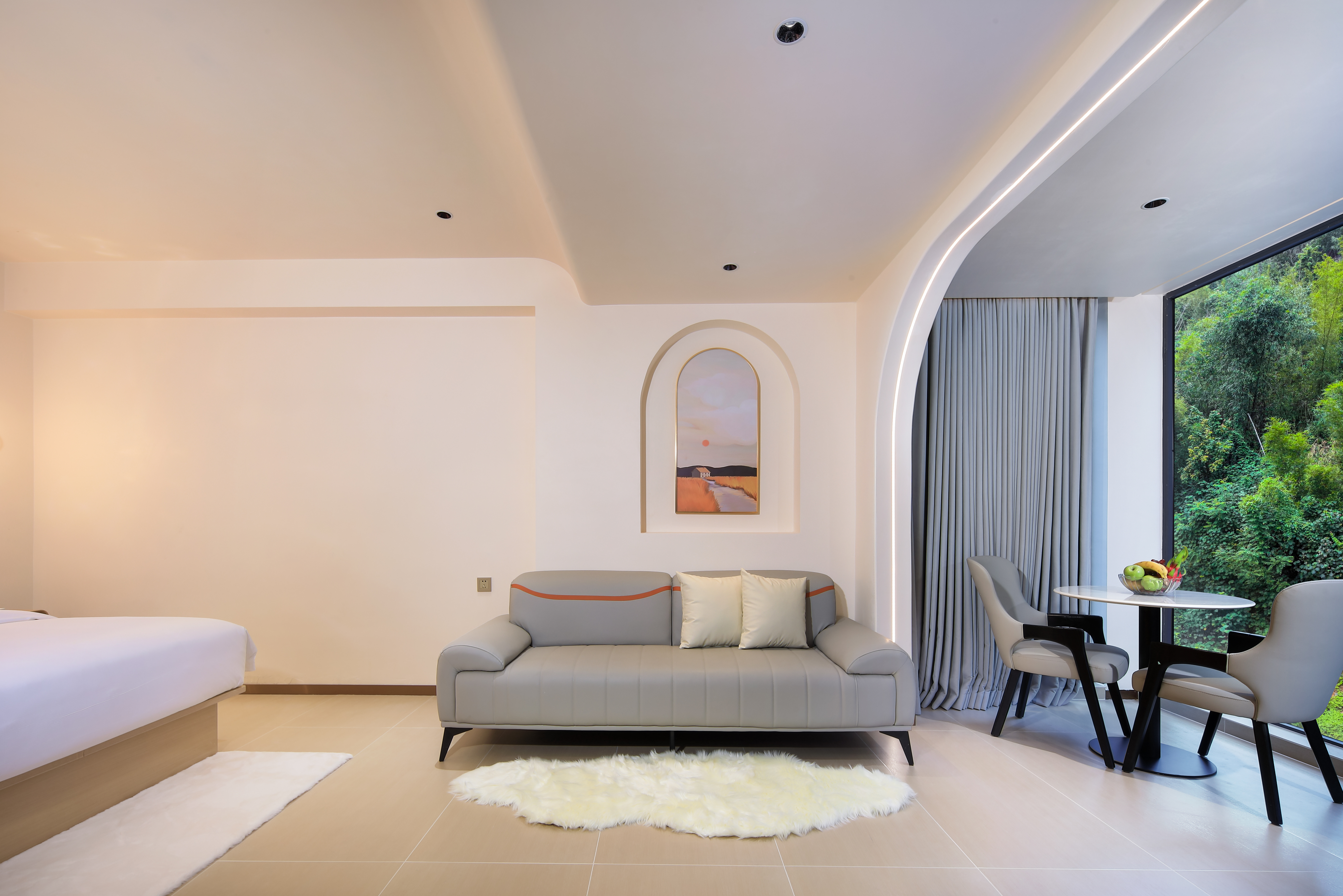 A栋·流晖·山色大床房丨小度语音智控丨泡澡观山景