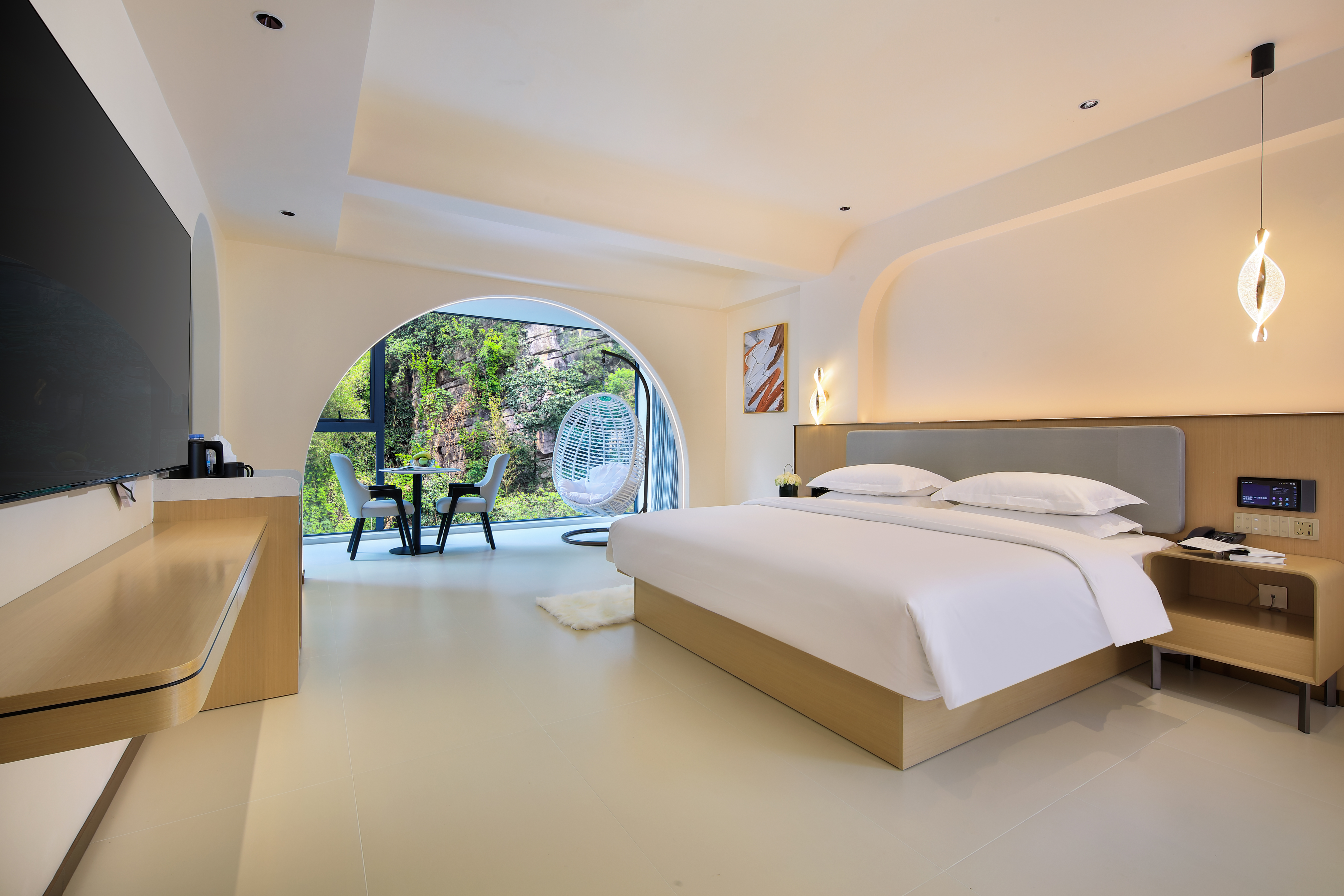 A栋·栖梧·亲子榻榻米套房丨小度语音智控丨泡澡观山