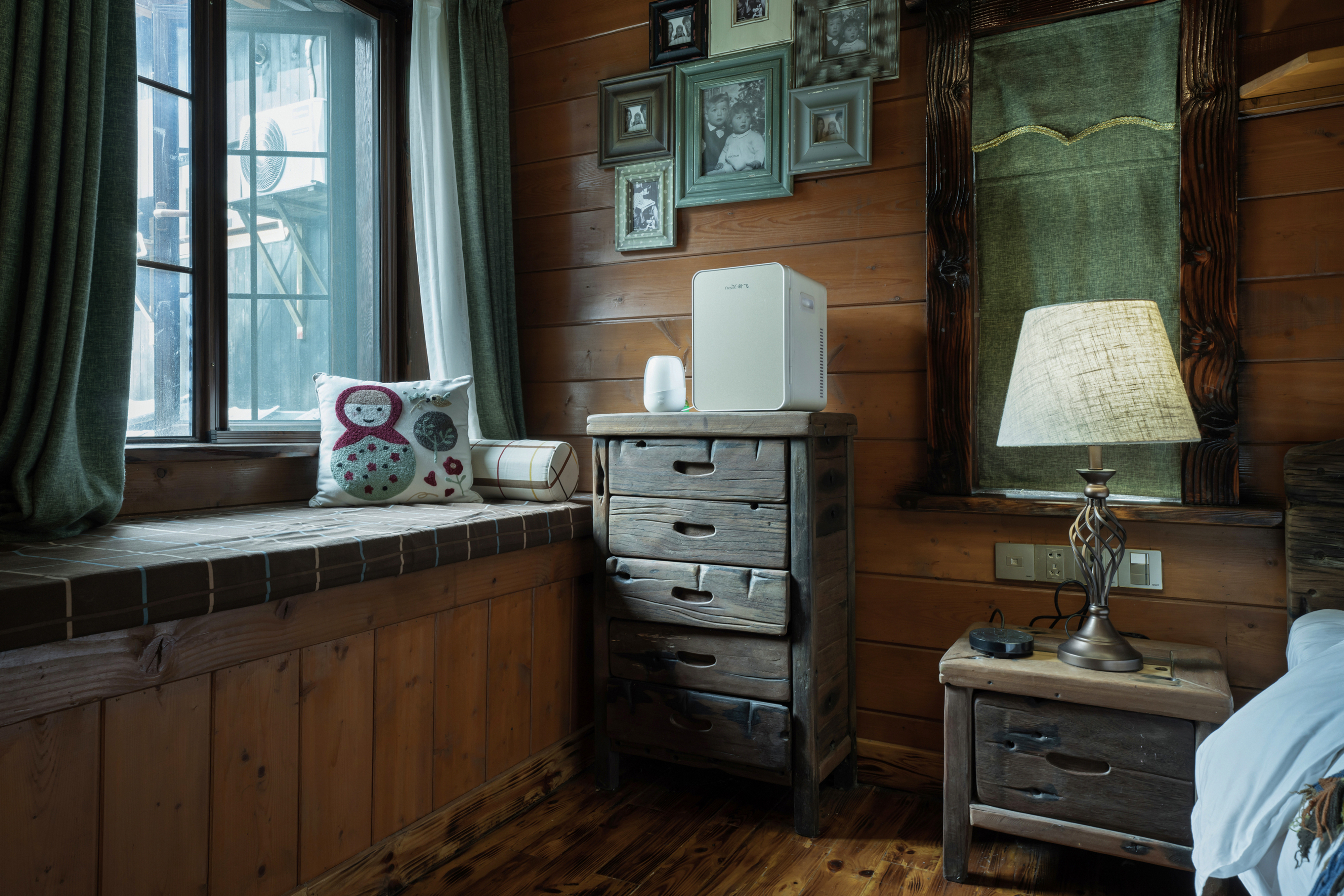 美式乡村独栋大床房（湖景小院+布艺沙发+深泡浴缸）