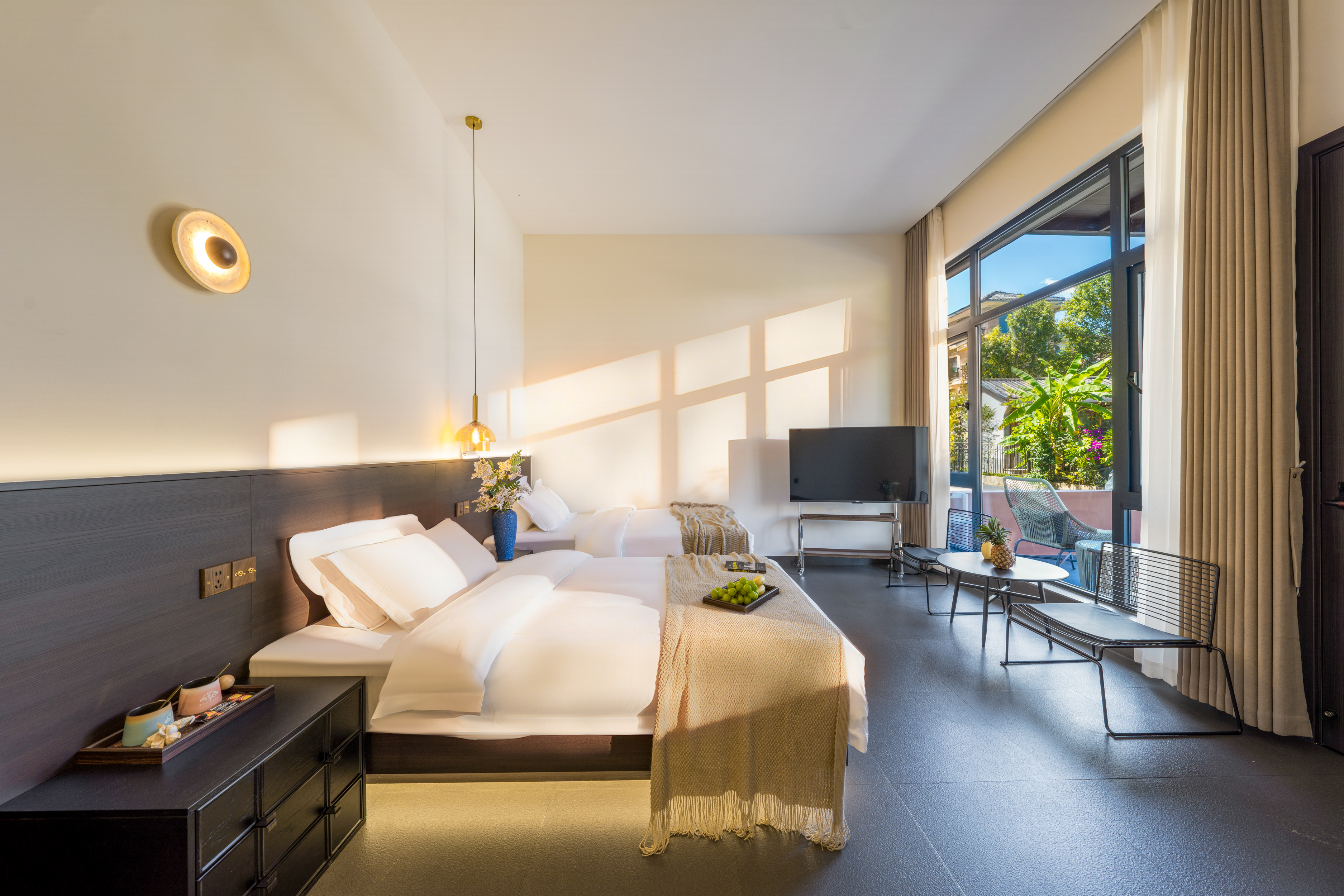 【叁利·轻奢双床房】园门双榻|云絮拥眠〉