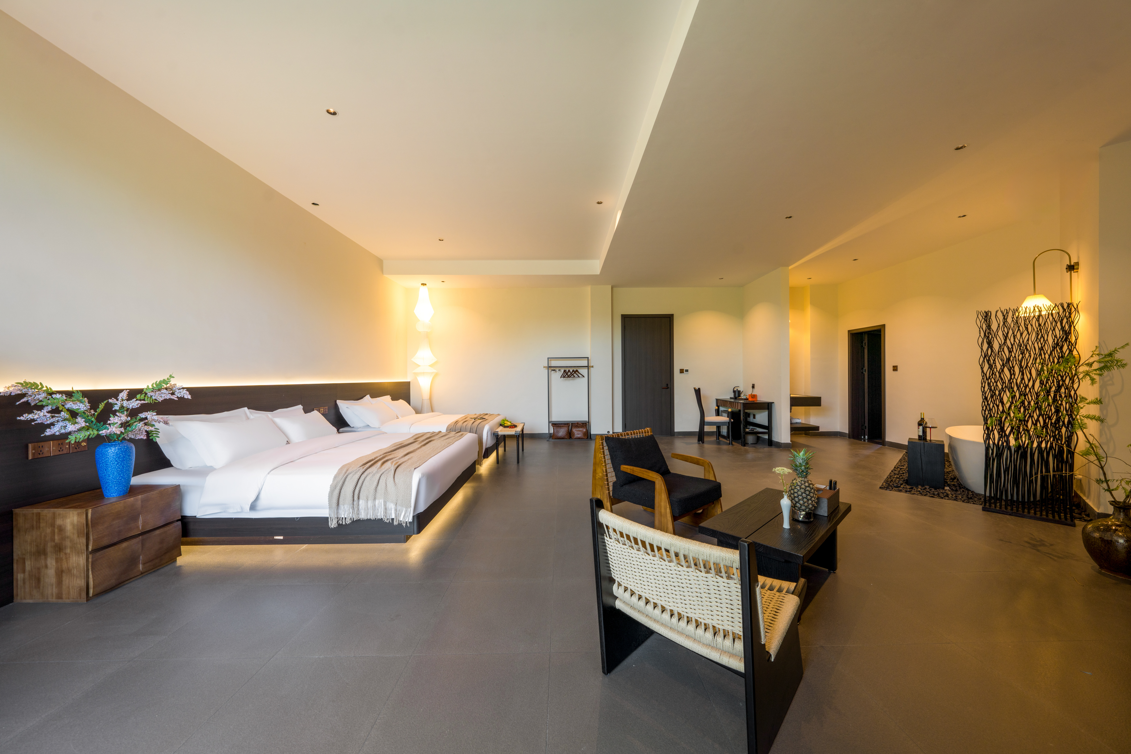 【贰贵·尊享私汤温泉家庭房】庭台沐汤|禅茶疗愈〉