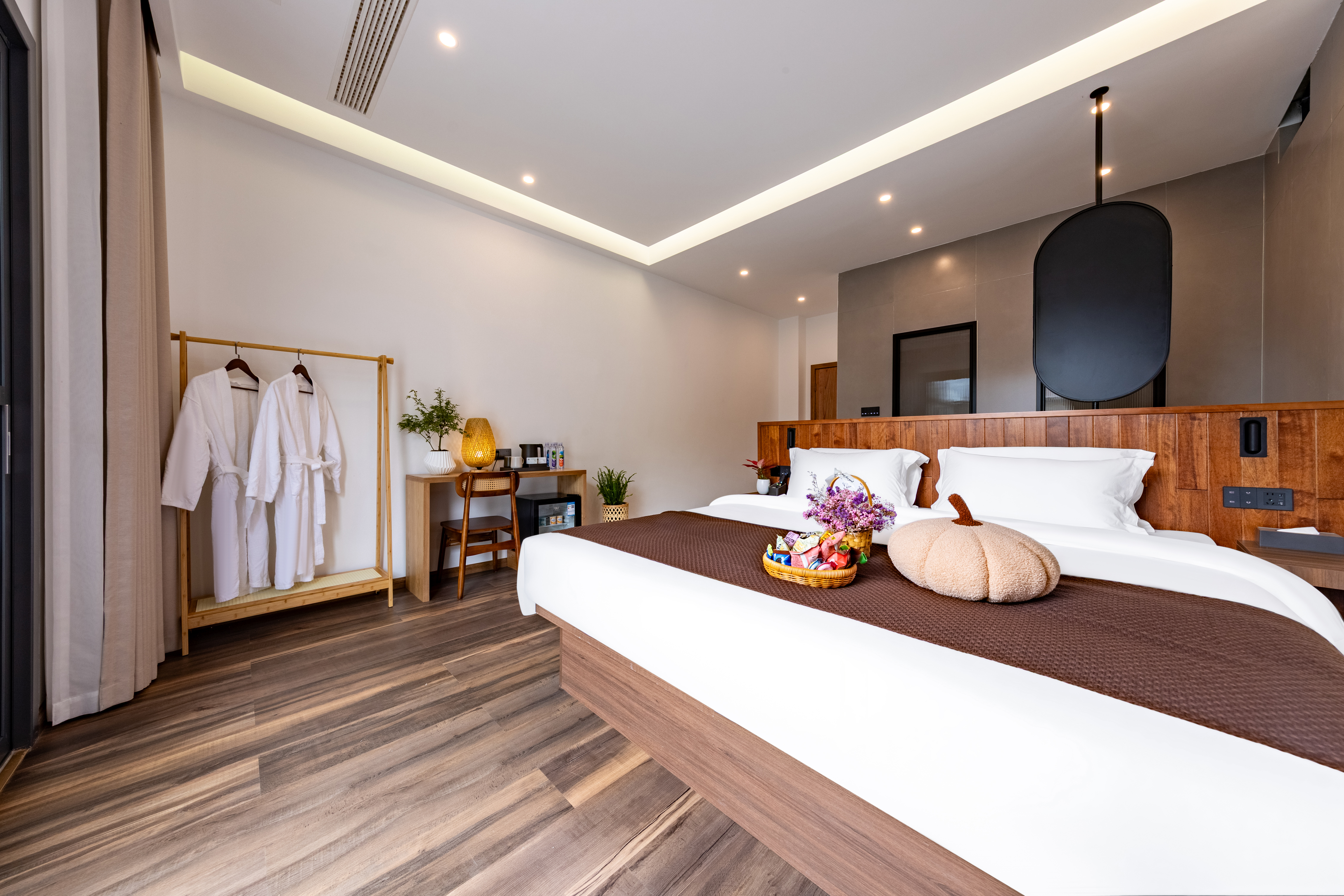 南屿丨火山石私汤温泉大床房（休闲庭院+硫磺温泉）