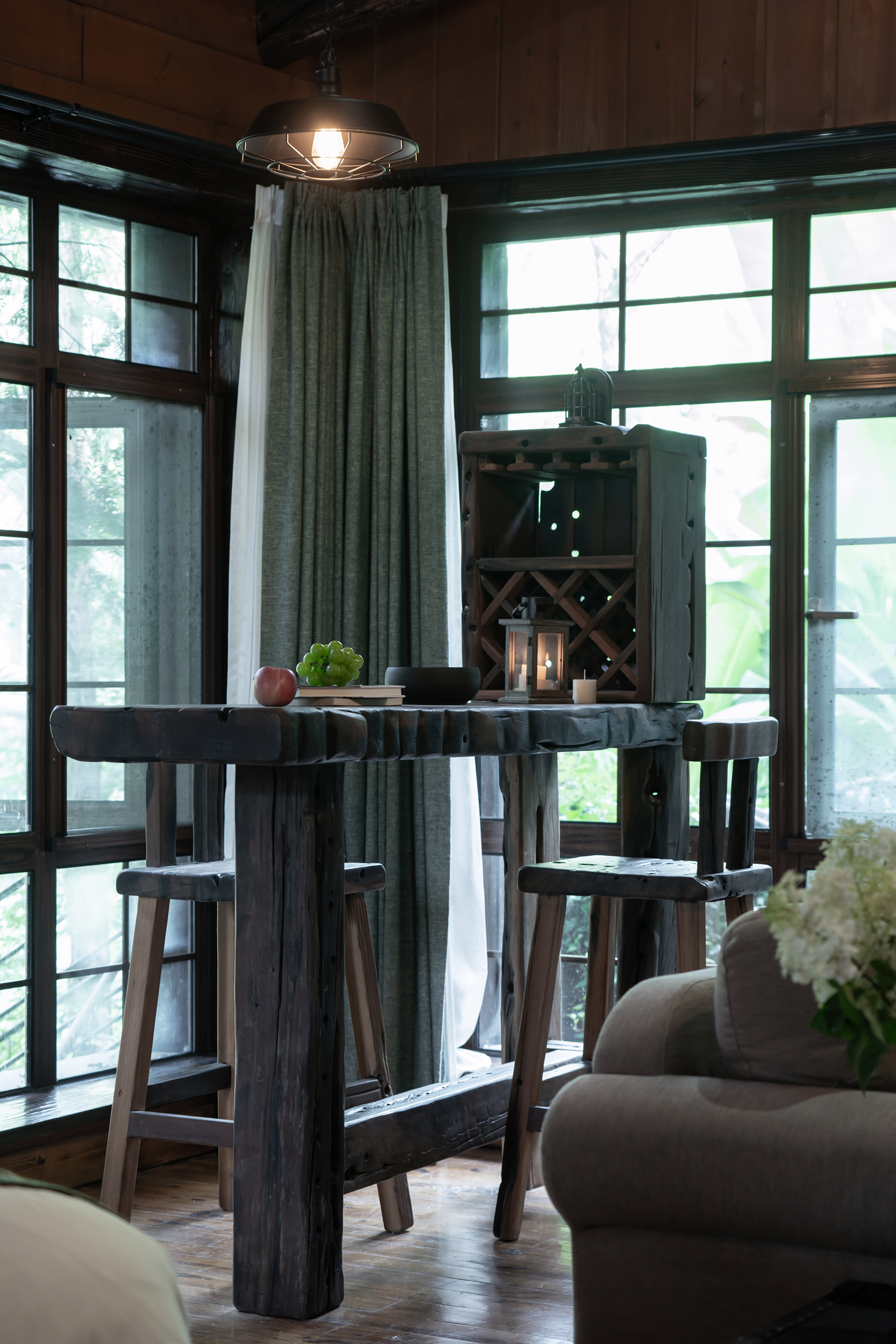 美式乡村独栋大床房（湖景小院+布艺沙发+深泡浴缸）