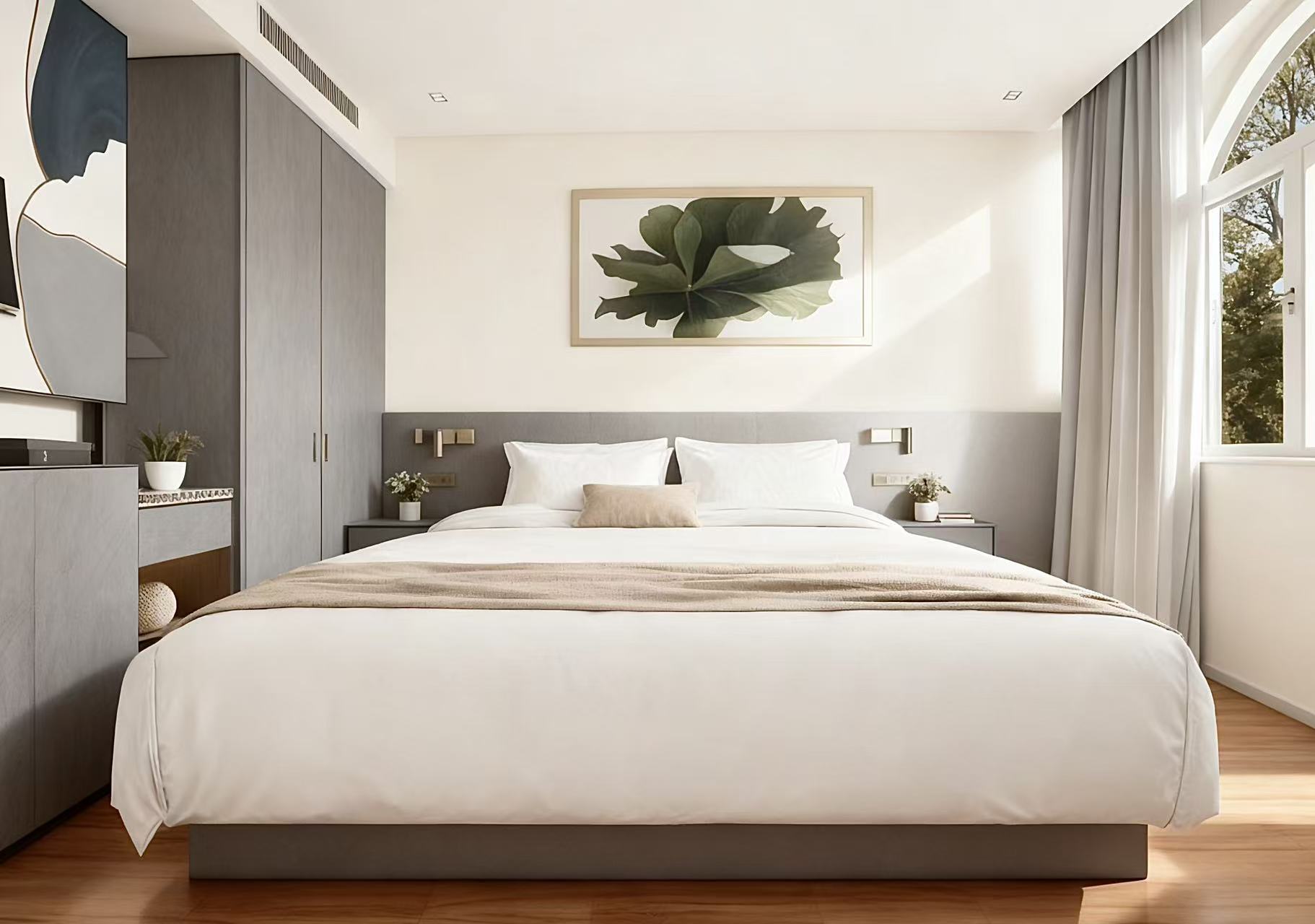 悦己 | 高级大床房（顾家家居静音舒眠乳胶床垫+0压轻柔鹅绒被+80S悦眠亲肤布草+恒温智能马桶）