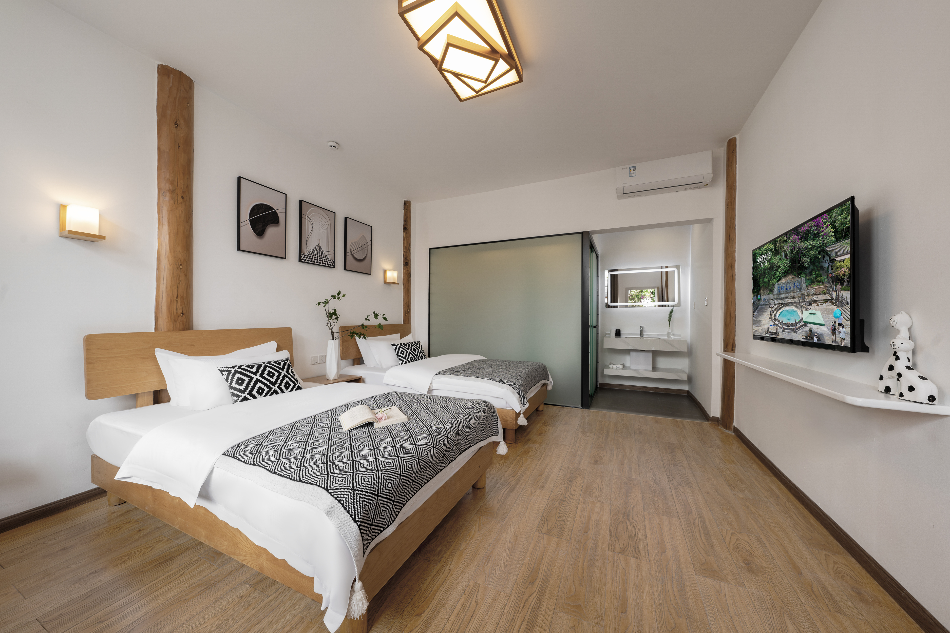 豪華庭院雙床房