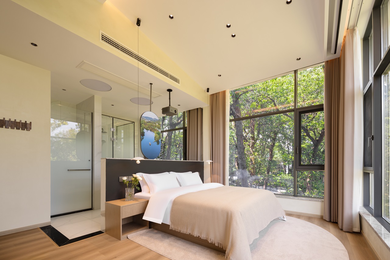 Camphor 270 ° Panoramic Tub Double Bed Room (Floor-to-Ceiling Windows + 100