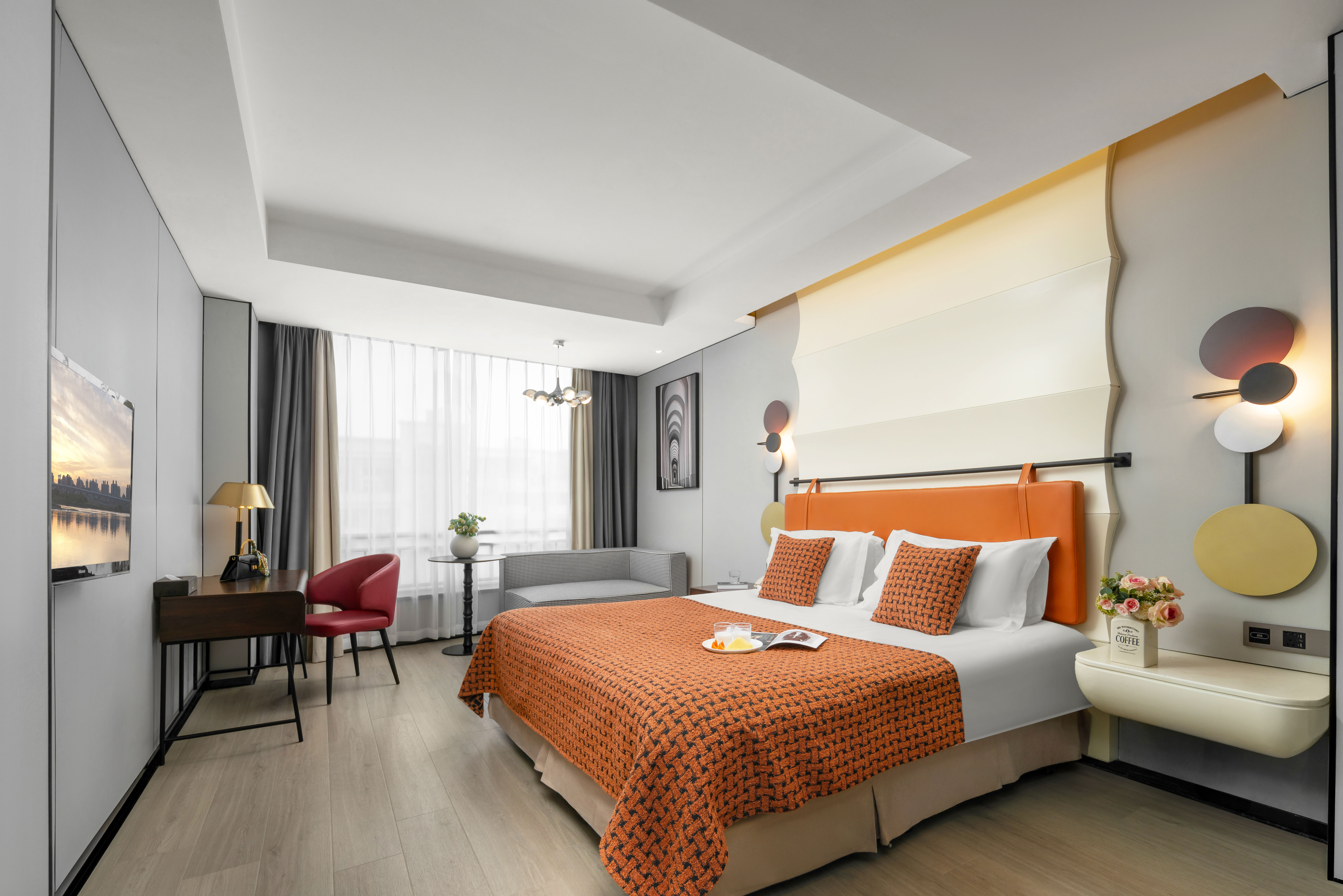 简约轻奢大床房 | 超大活动空间+智能马桶