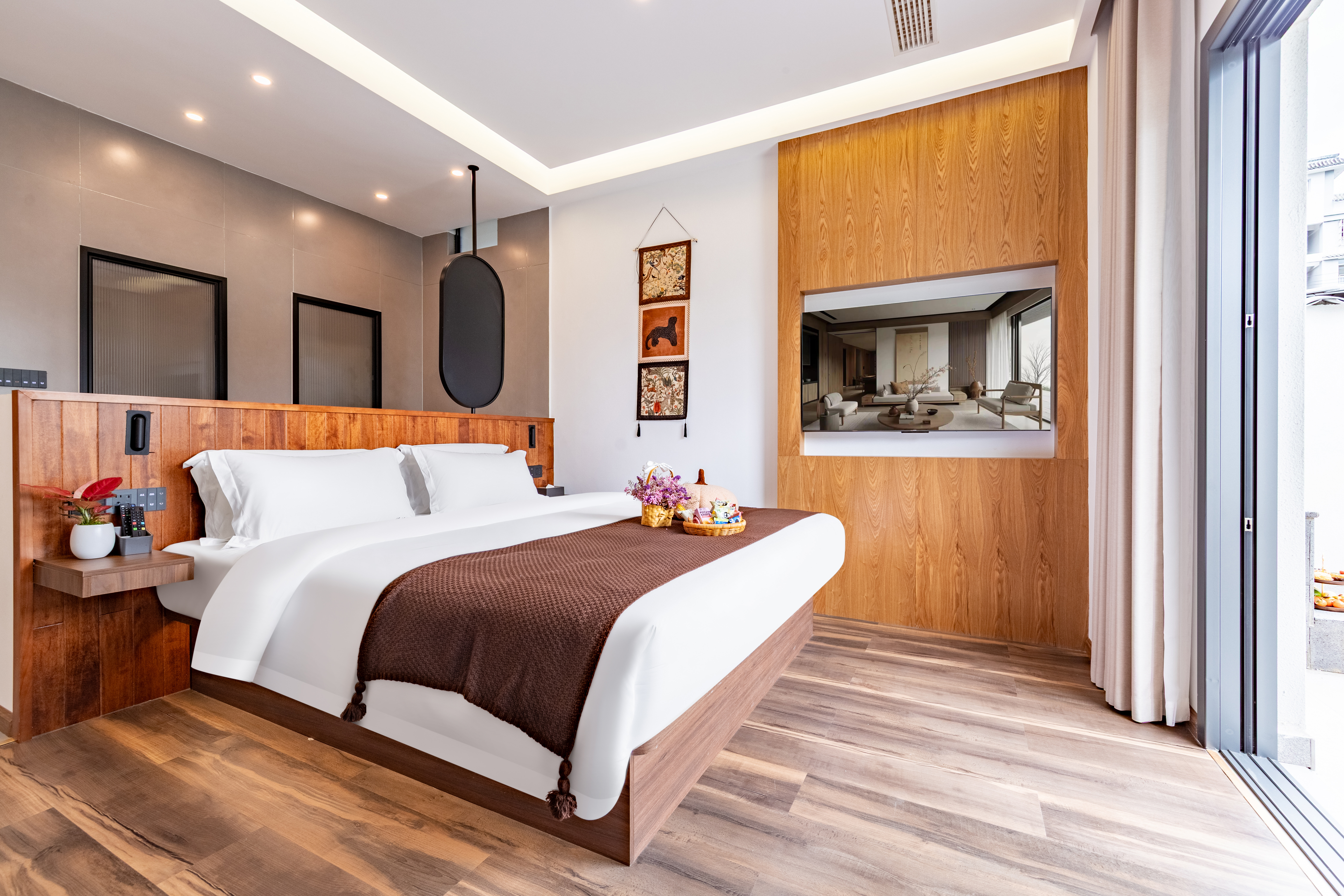 南屿丨火山石私汤温泉大床房（休闲庭院+硫磺温泉）