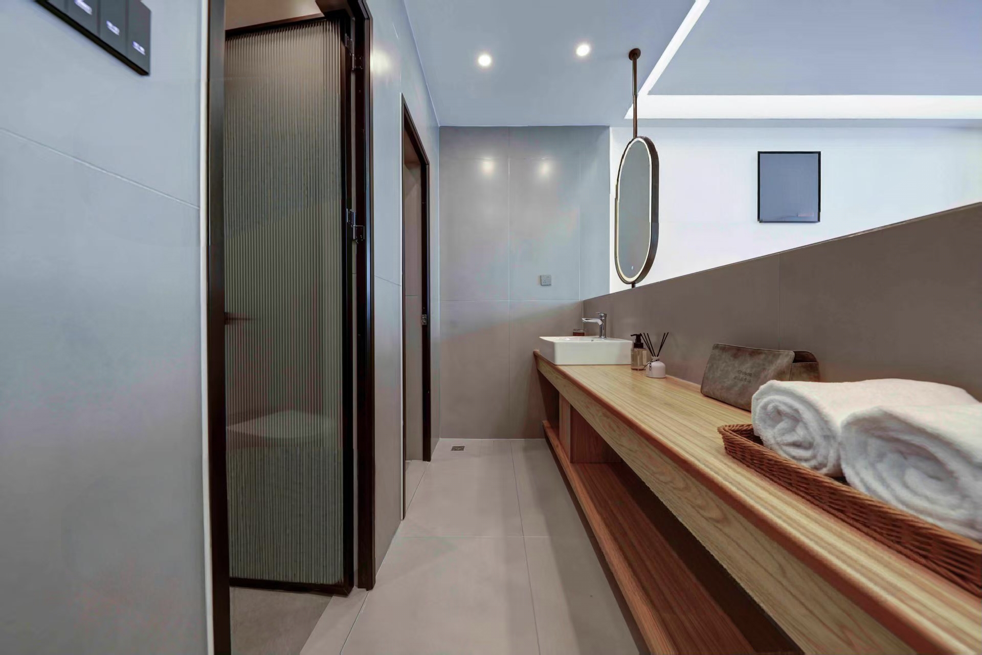 云栖丨园景阳台两卧套房丨硫磺温泉+巨幕投影+观景露台