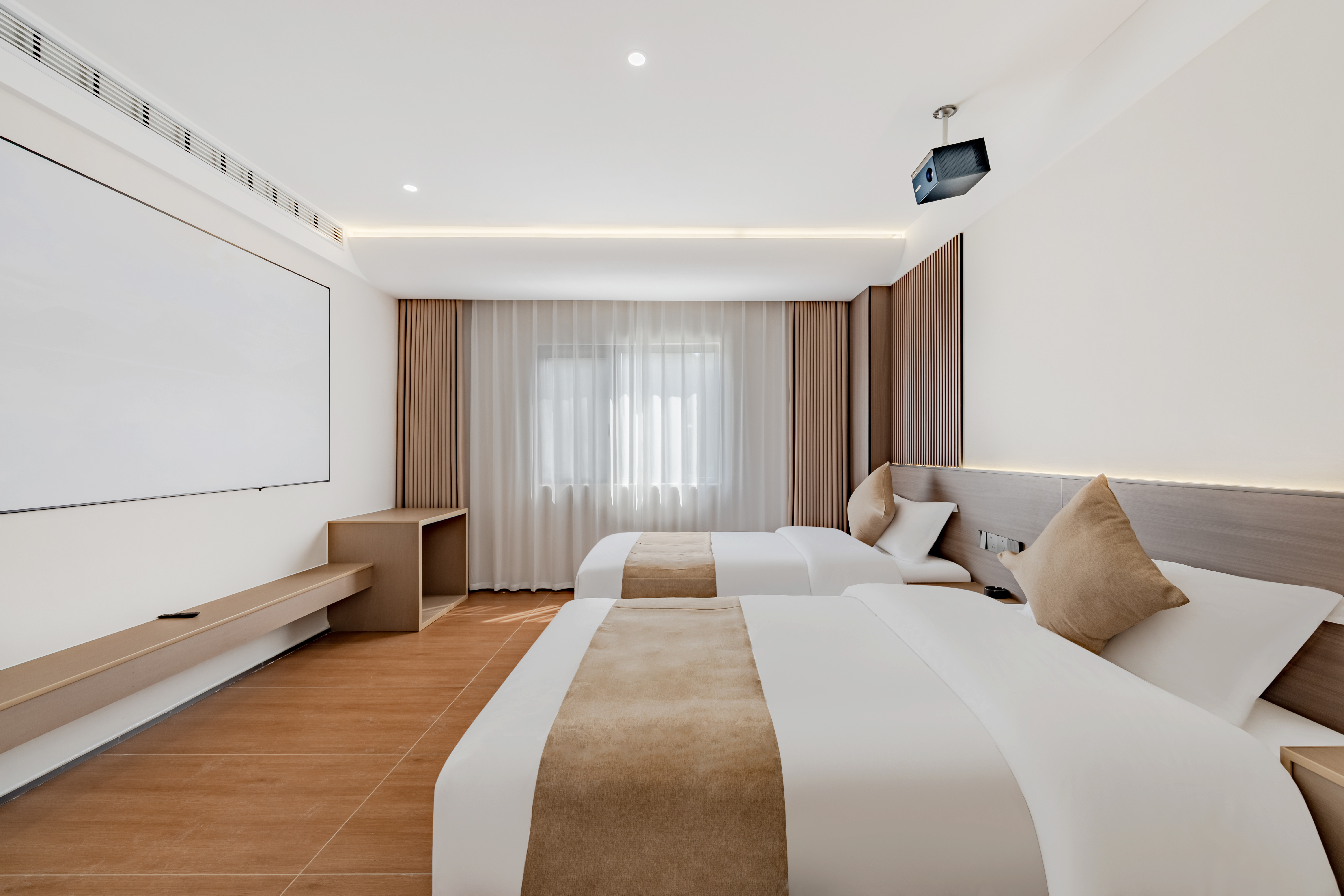 Elegant Residence Exquisite Twin Room (Spacious, Hd Audio-Visual Projection, Smart Bathroom)