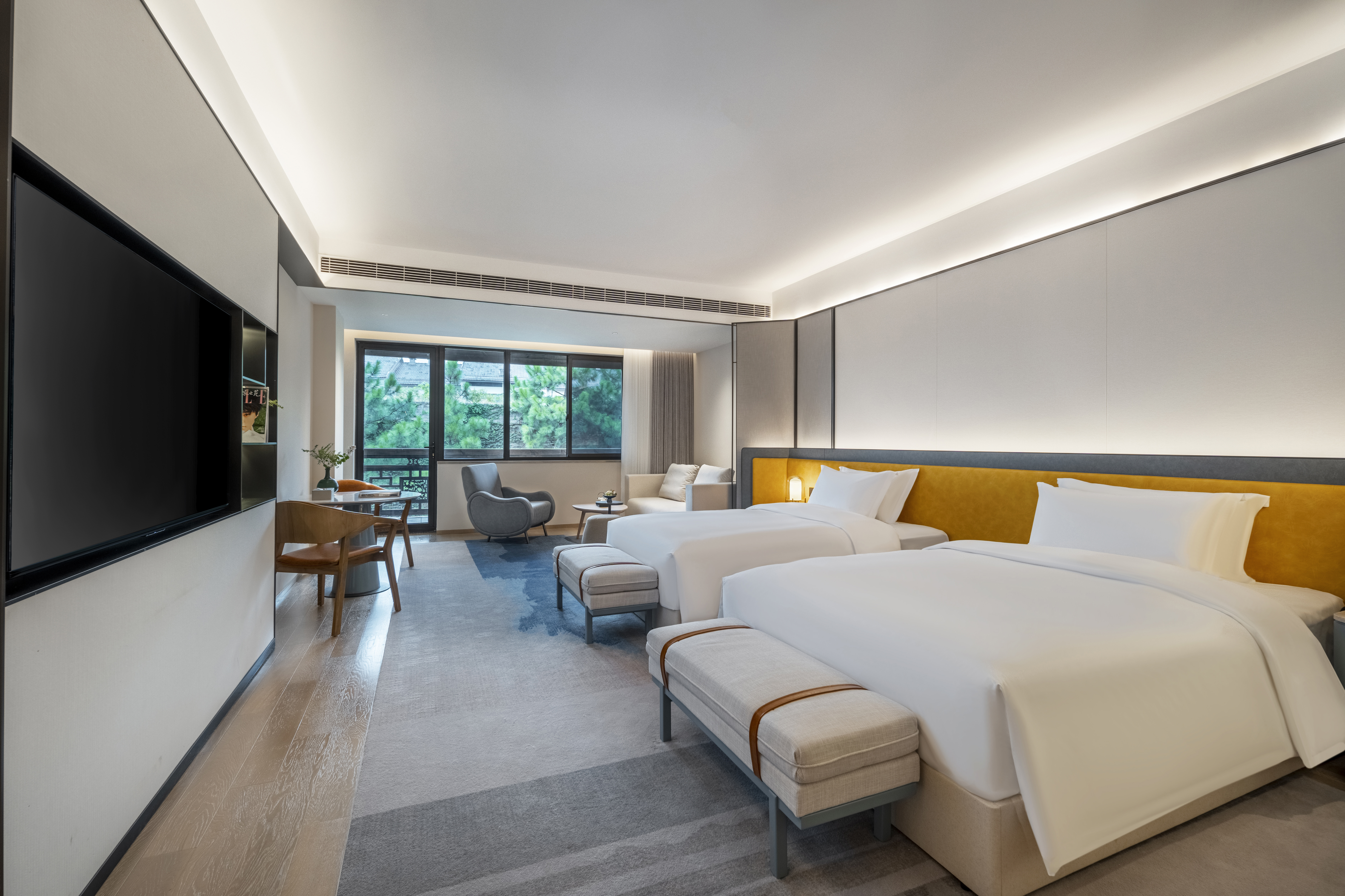 河景阳台双床房