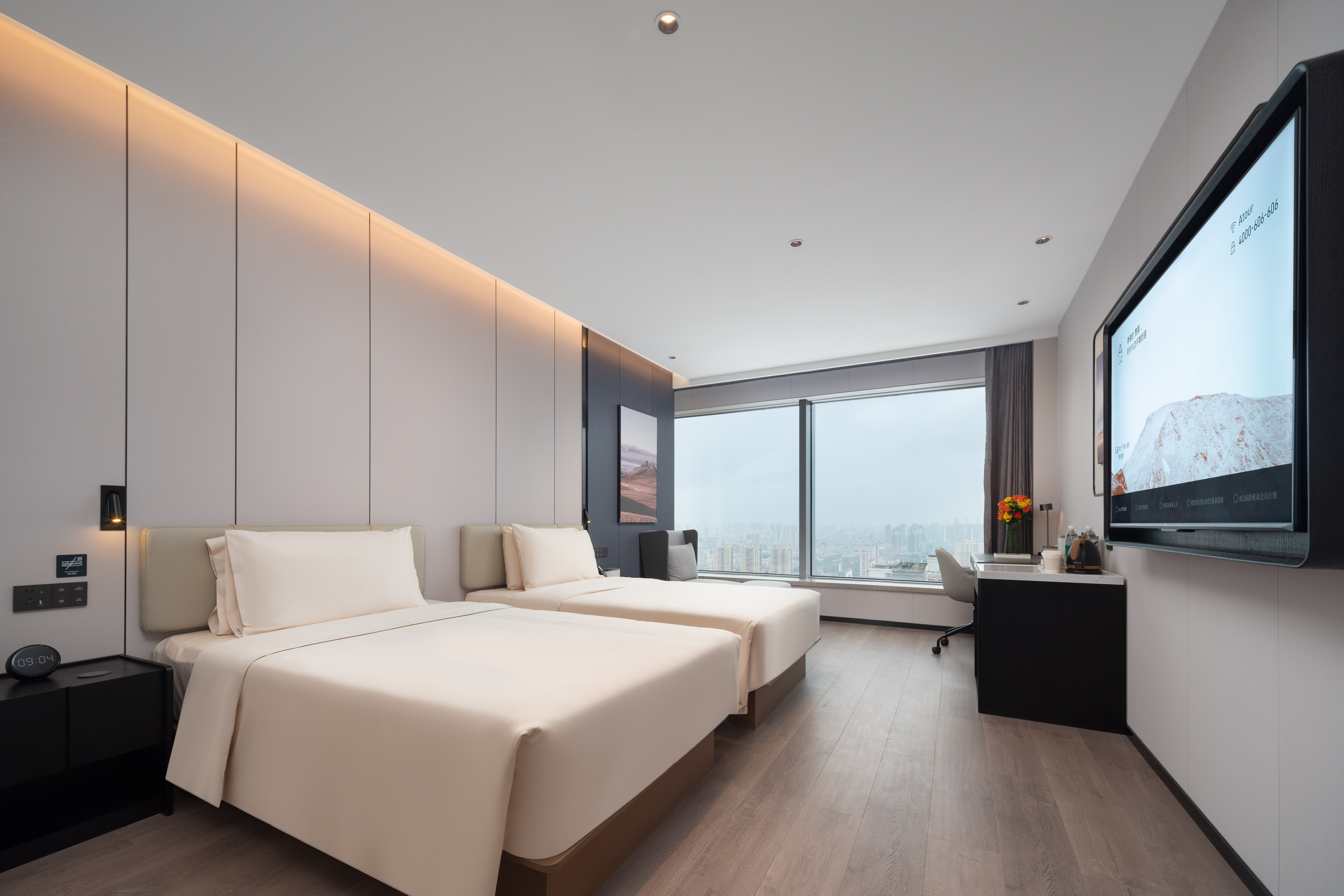 Superior Twin Room With Sky View/Xiaodu Smart Control/Smart Toilet/Mobile Screen Casting