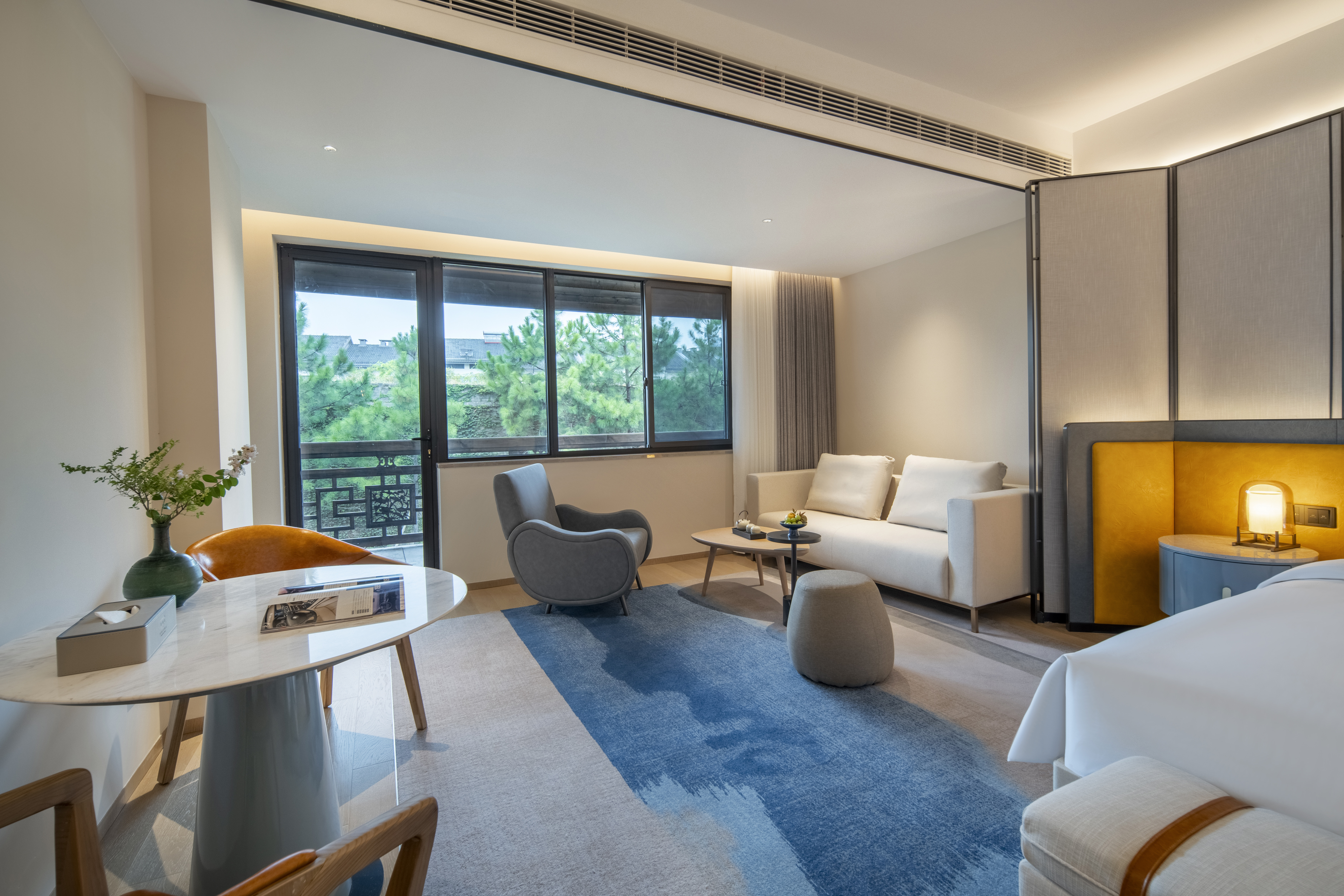 河景阳台双床房