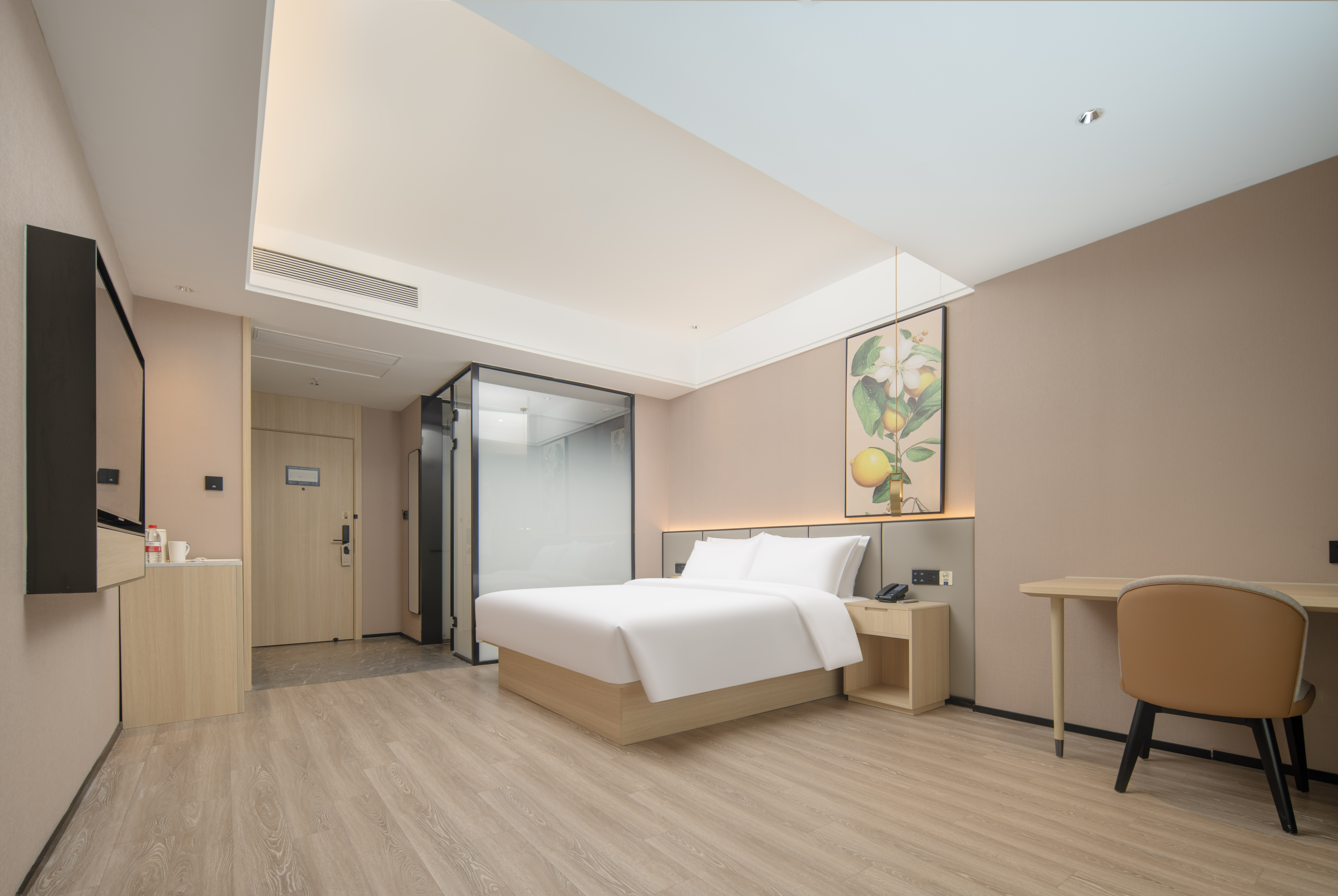 商务大床房【落地窗+电视投屏+智能客控】