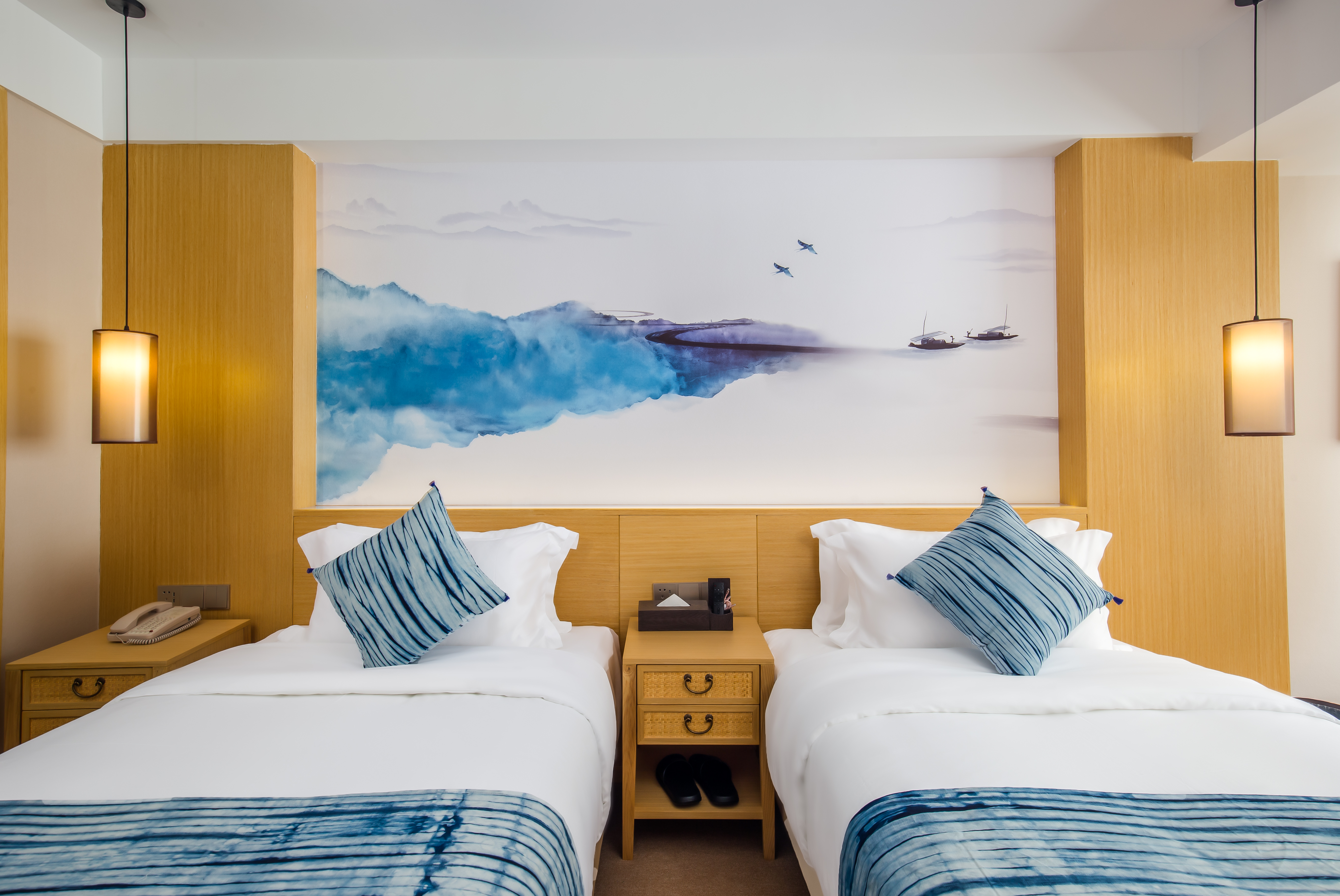 悠然山居双床房