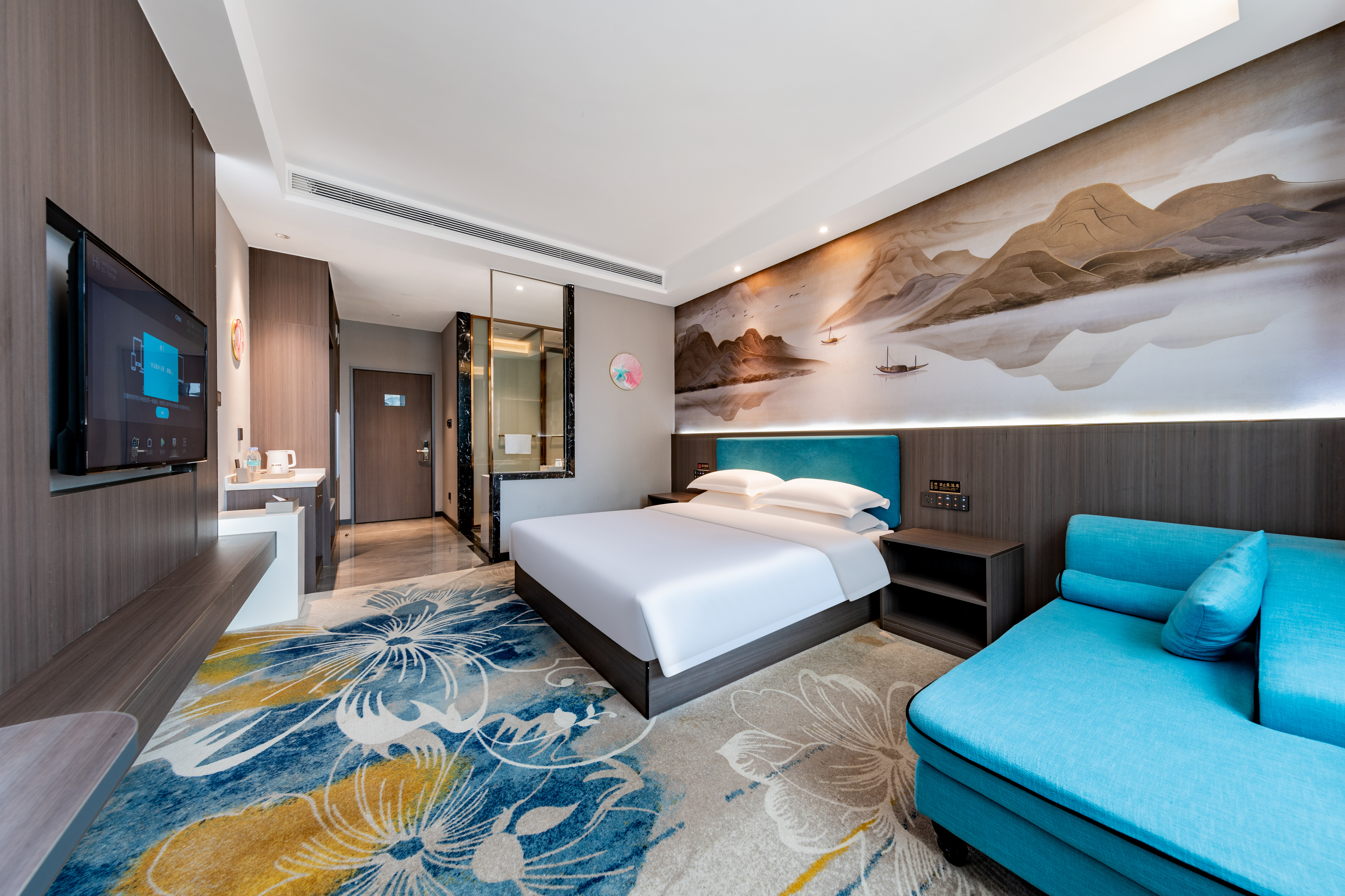 豪华景观大床房【嘉尼曼乳胶床垫+电视投屏+地暖智控】