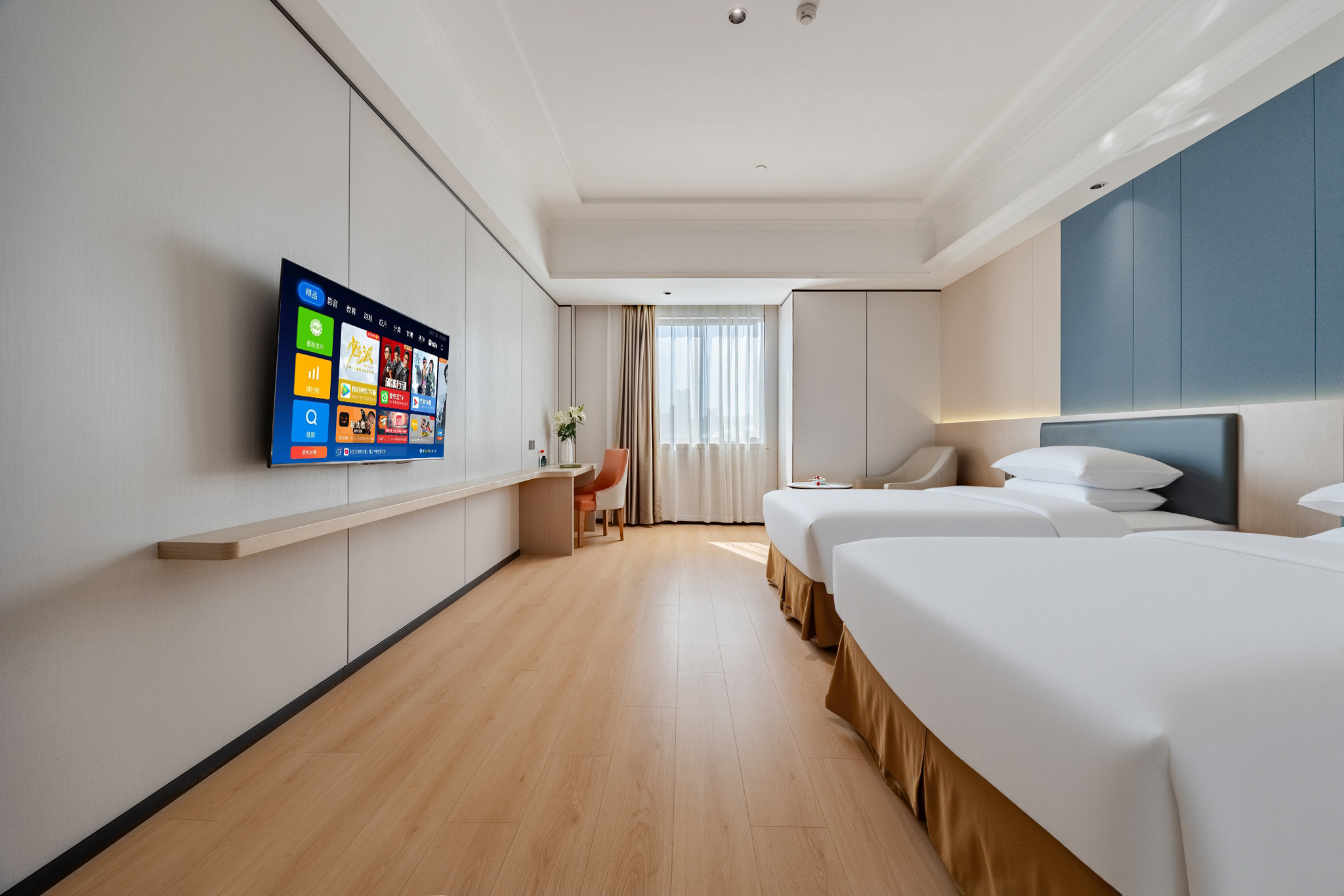 高级双床房【55寸投屏电视+舒睡床品】