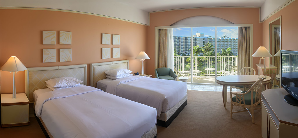 园景两张双人床房