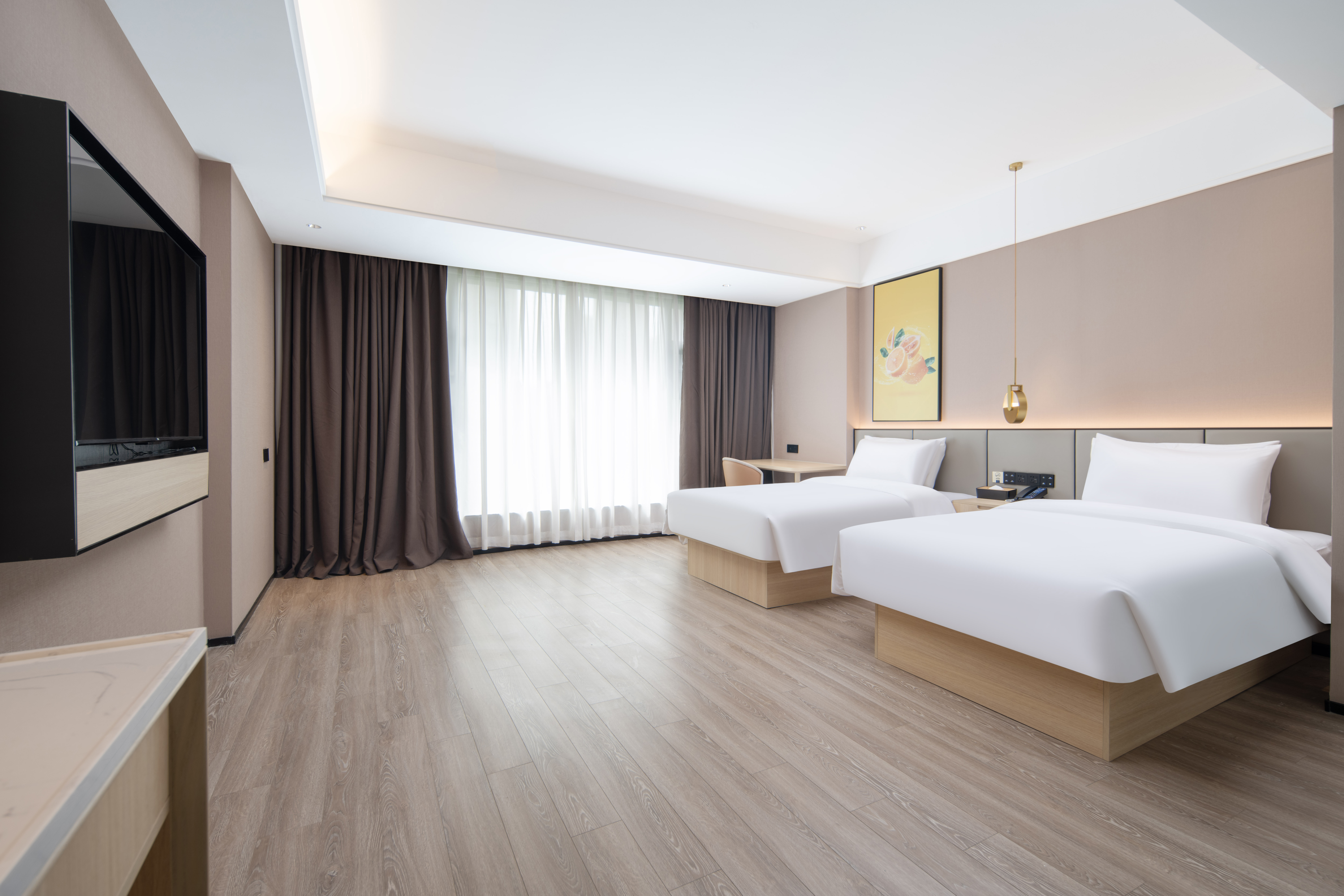 商务双床房【落地窗+电视投屏+智能客控】