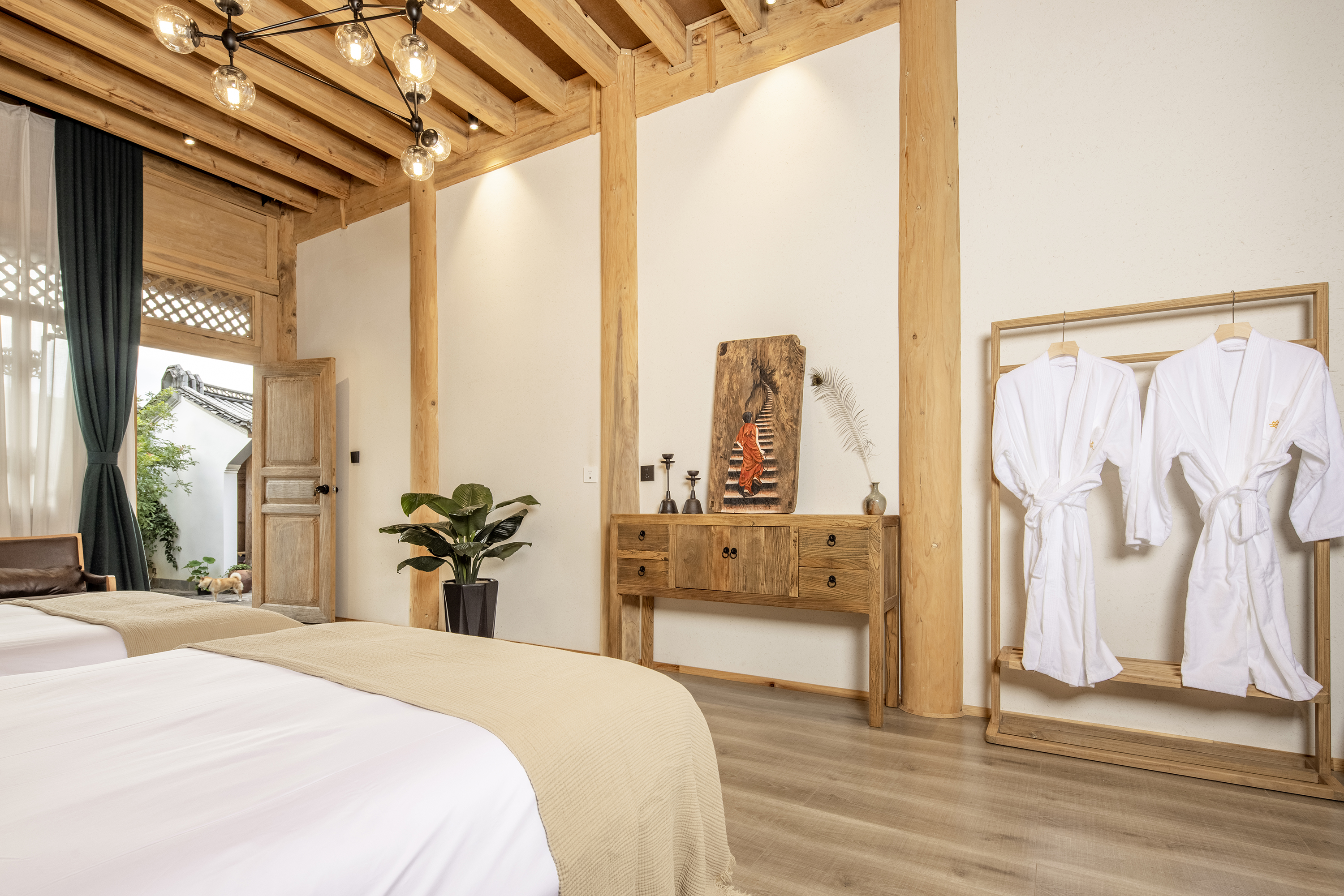 安逸·舒享庭院雙床房