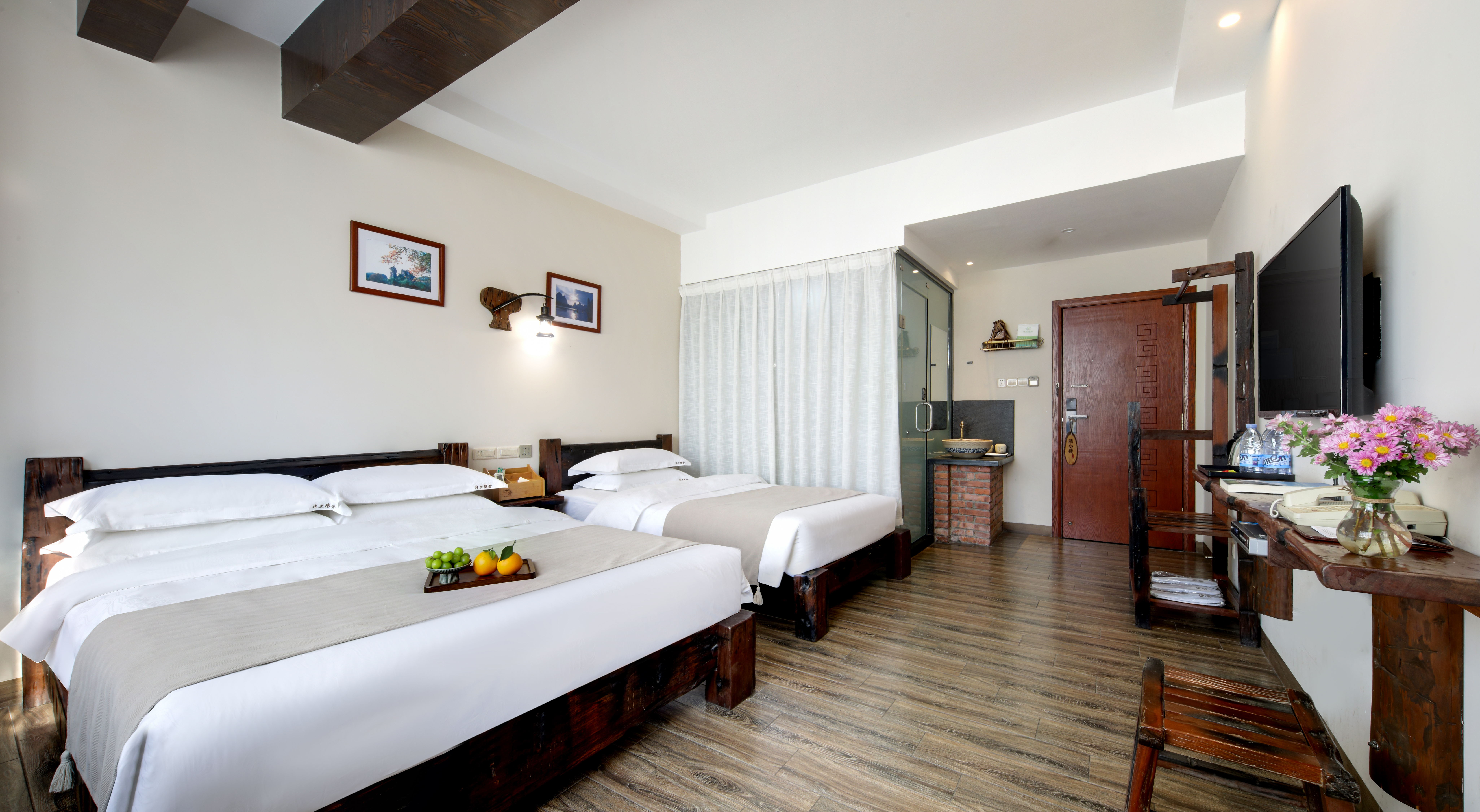 远方之旅||亲子双床房+大飘窗迷你茶台