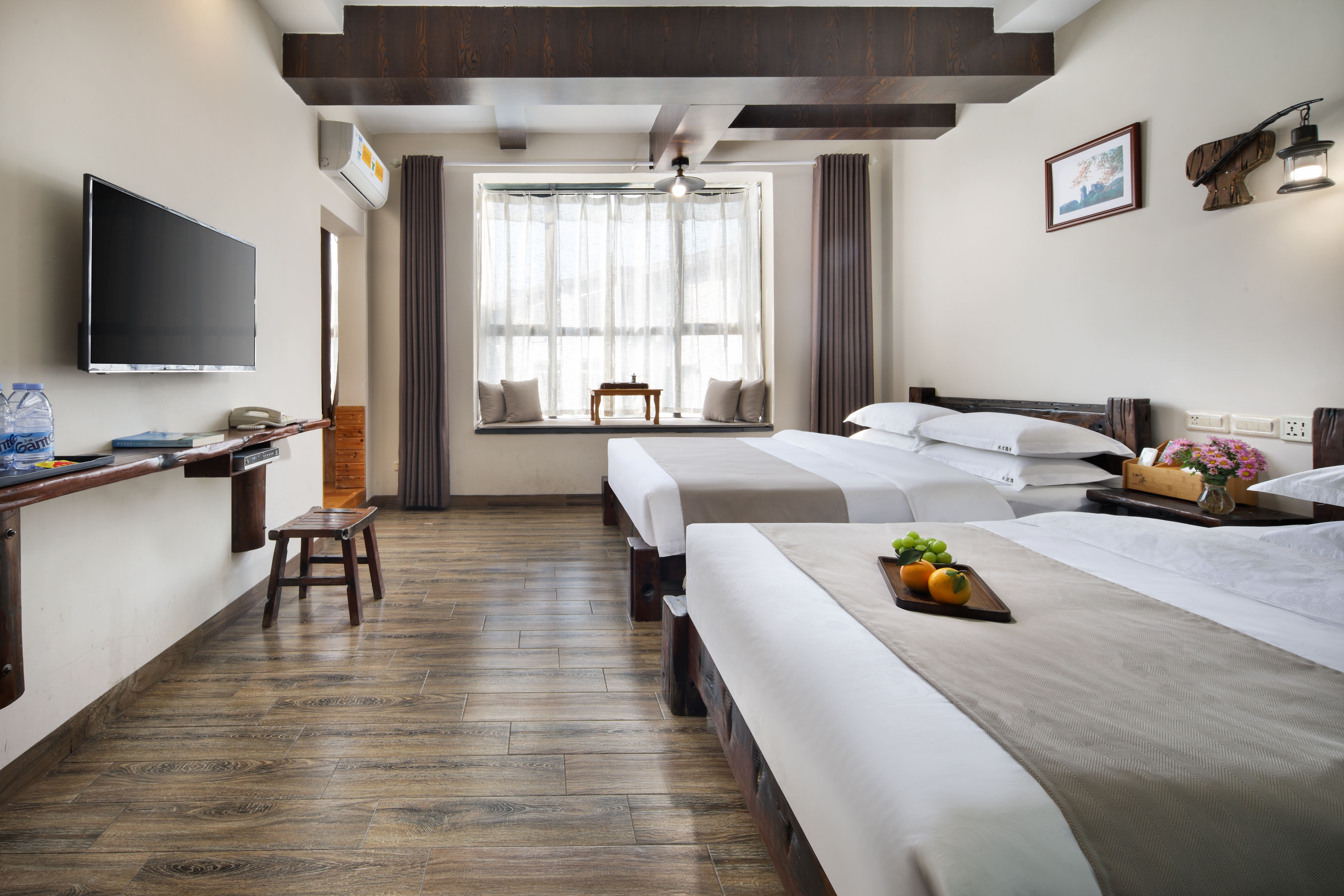 远方之旅||亲子双床房+大飘窗迷你茶台