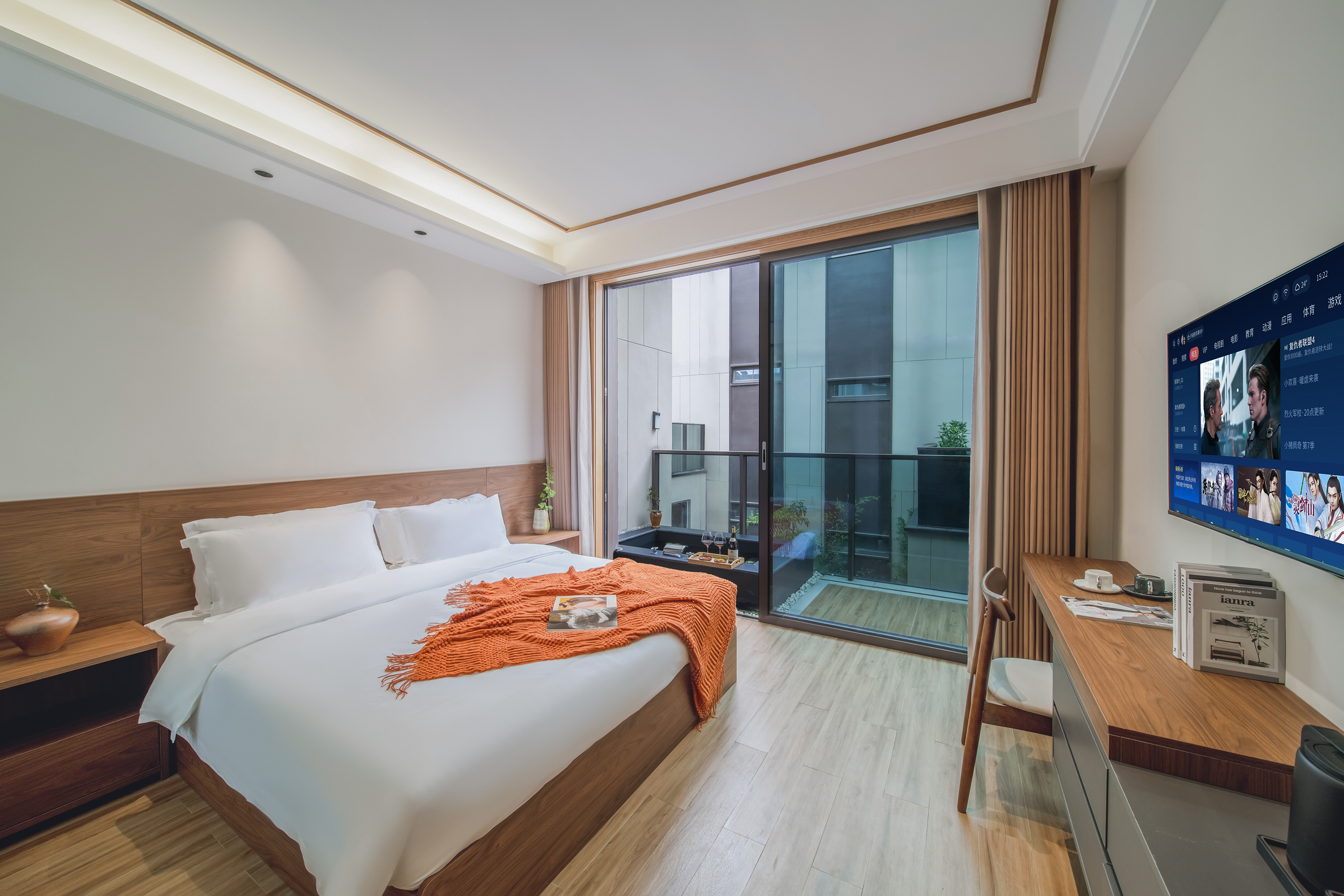 澄懷觀道丨卧以遊之三房別墅（聯排別墅+私湯温泉+超大庭院+全屋地暖）