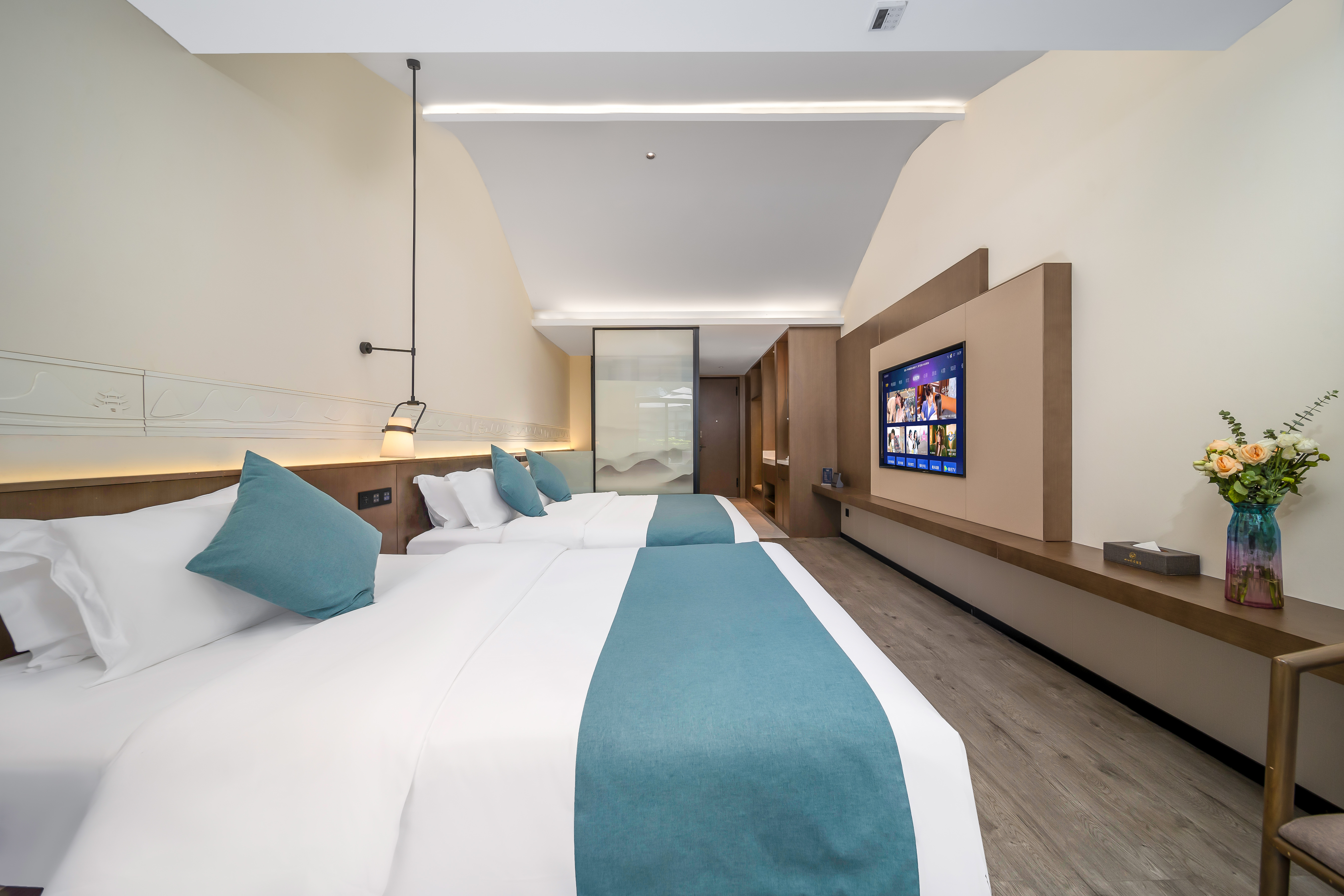 四口之家·双大床房 | 独立庭院+大浴缸+慕思床垫