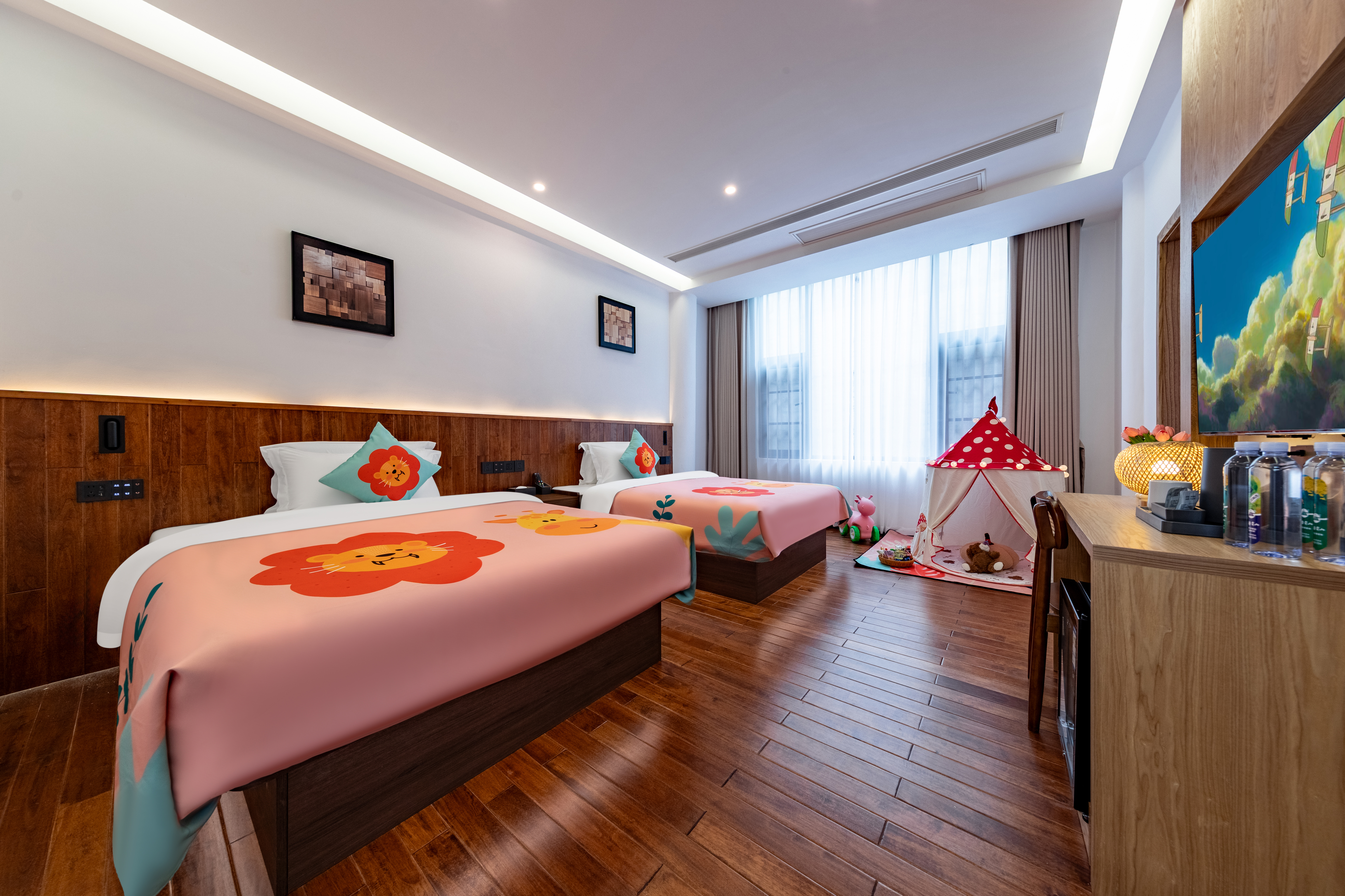 觅知丨欢语亲子主题套房（乐趣帐篷+mini小冰箱）