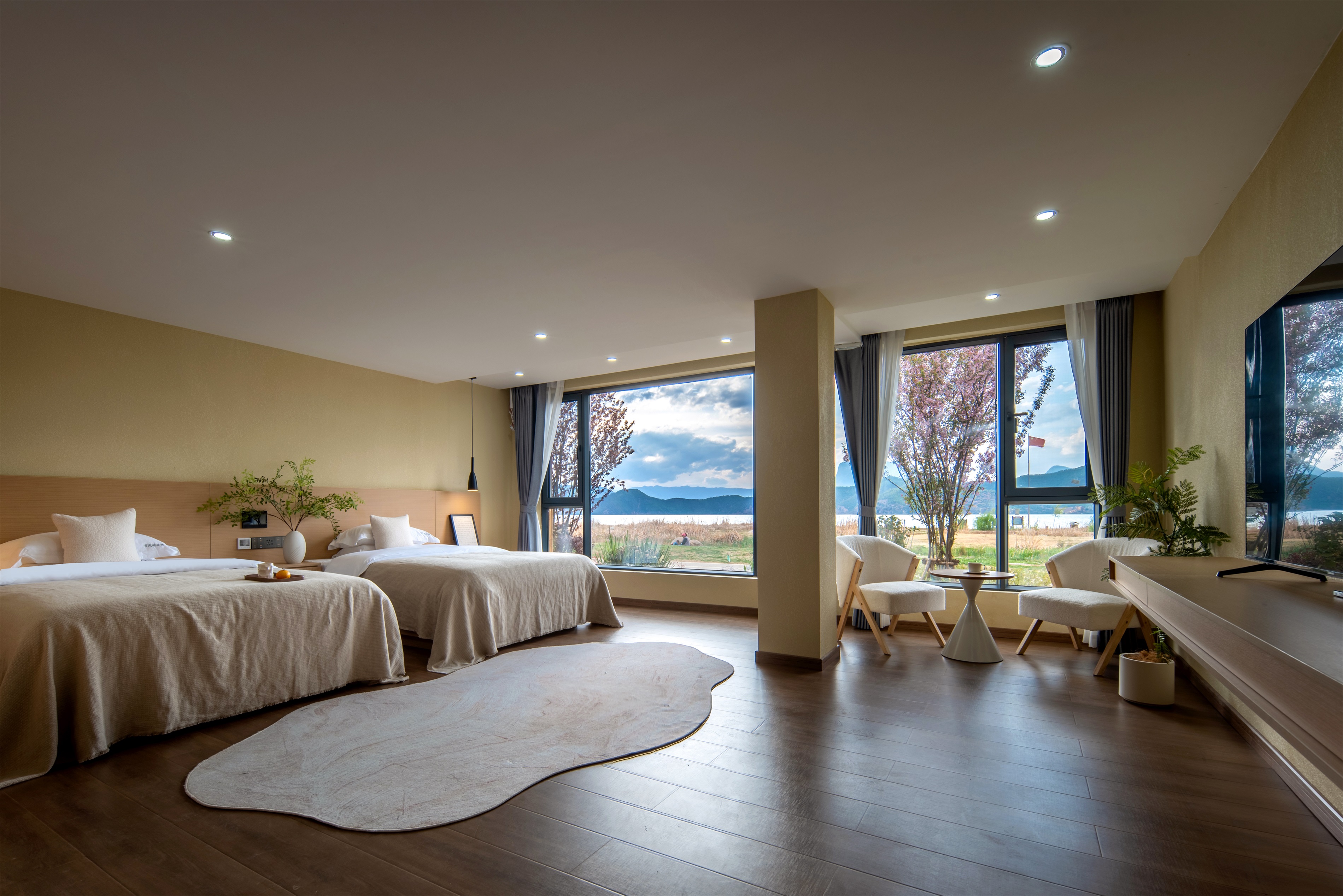 Du Liu Yun · Lake-View Garden Twin Room