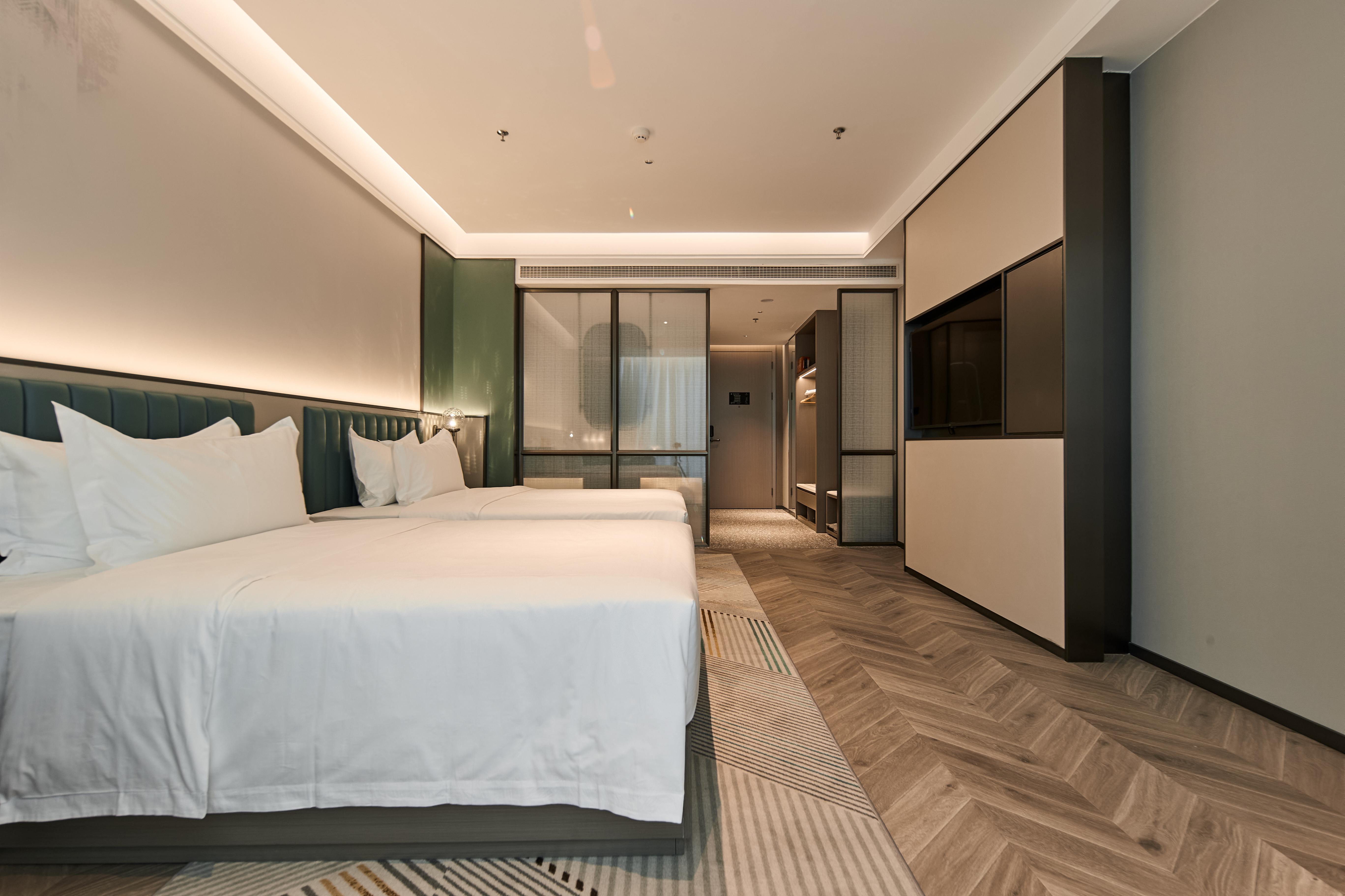 如雅雙床房（加濕器+喜臨門床墊+電動窗簾）