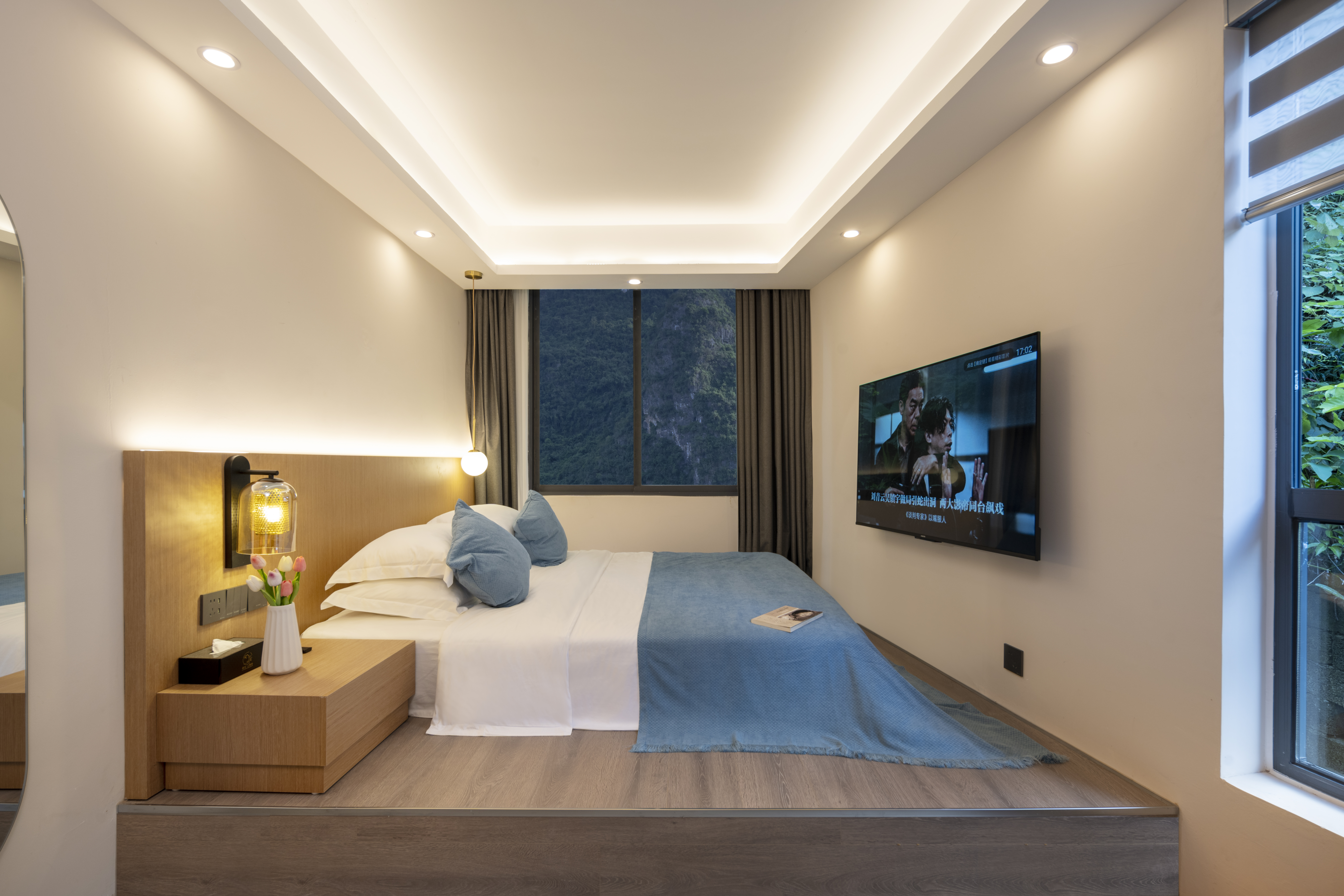 日式榻榻米大床房『怡人山景+新风系统+舒压榻榻米』